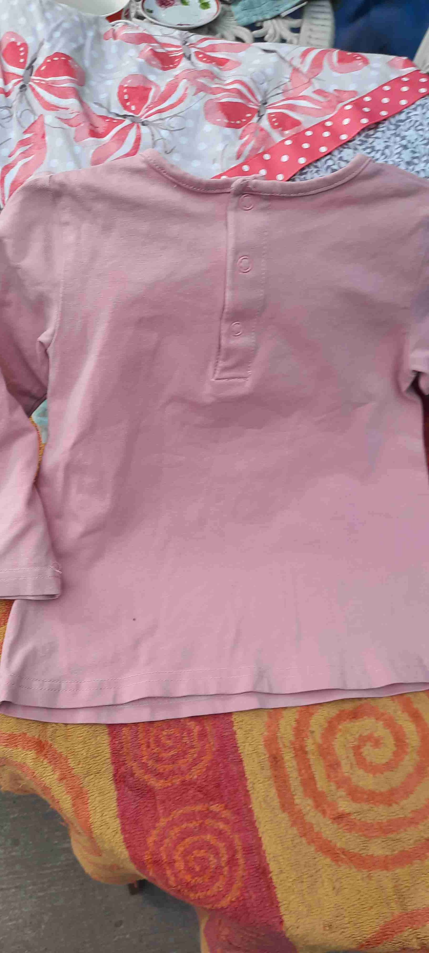 Polera rosada  manga larga con diseño infantil - miniatura 2