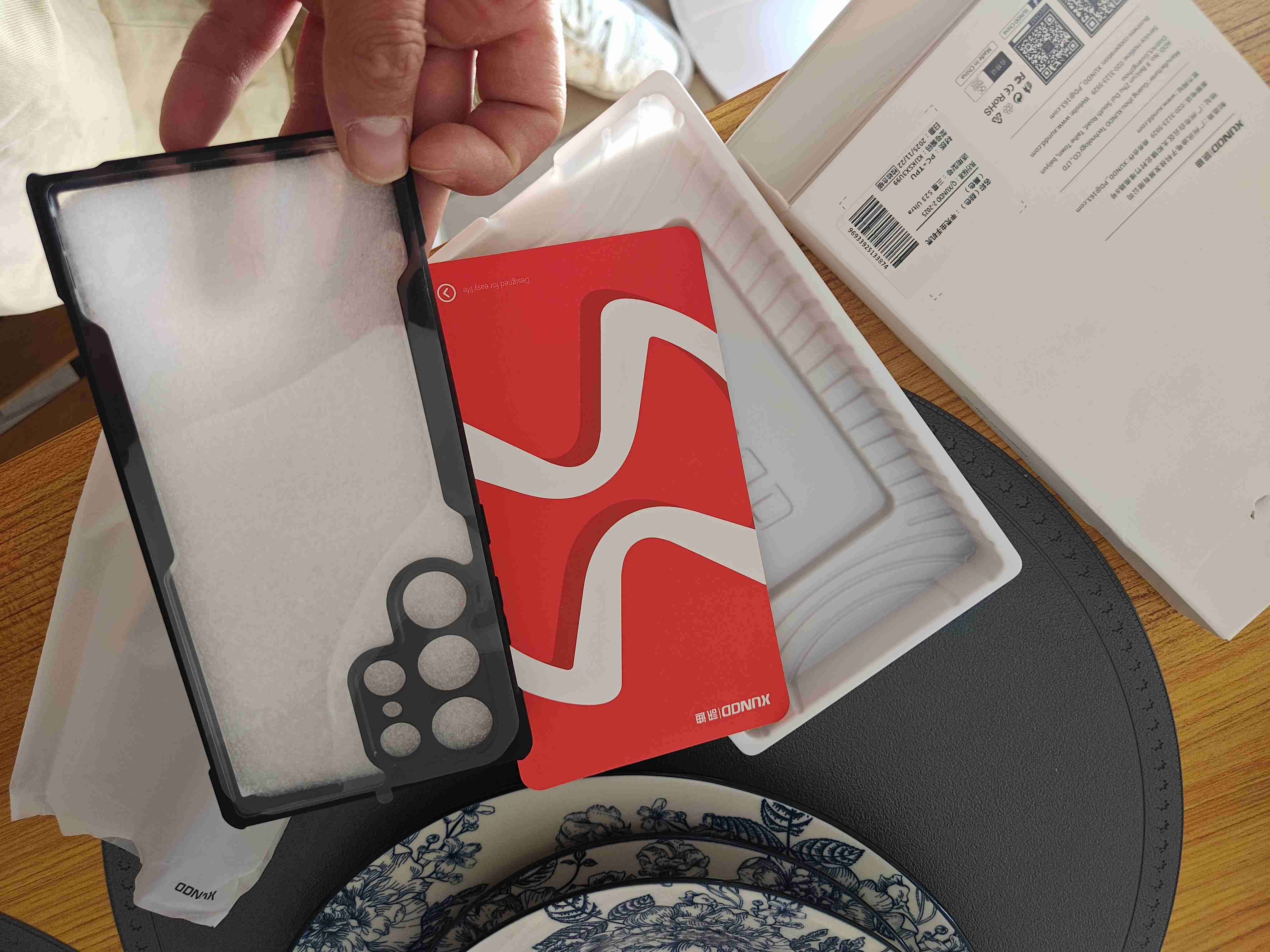 Funda de celular Xundd negra  samsung s23 ultra