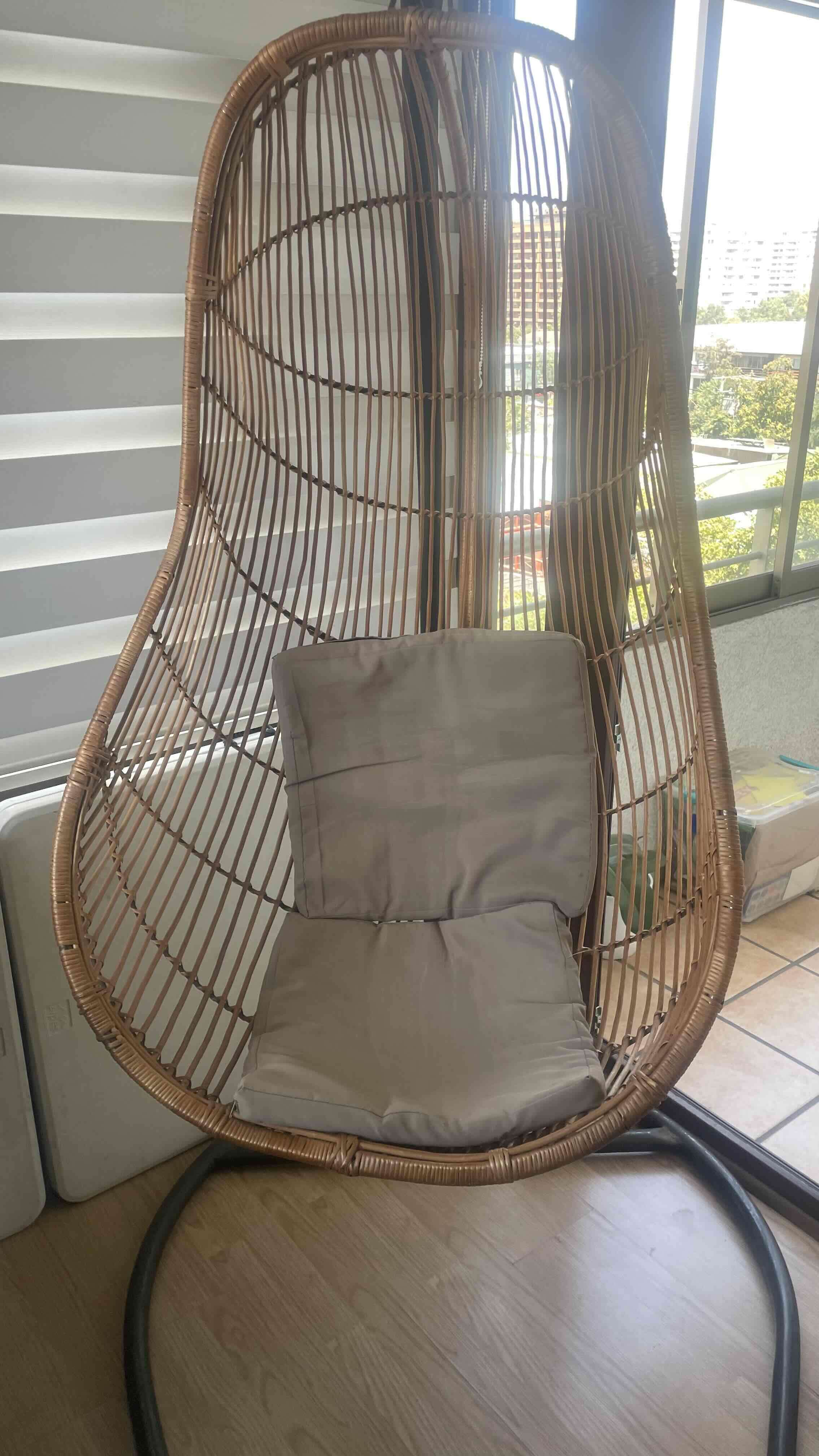 Silla colgante de mimbre - 1