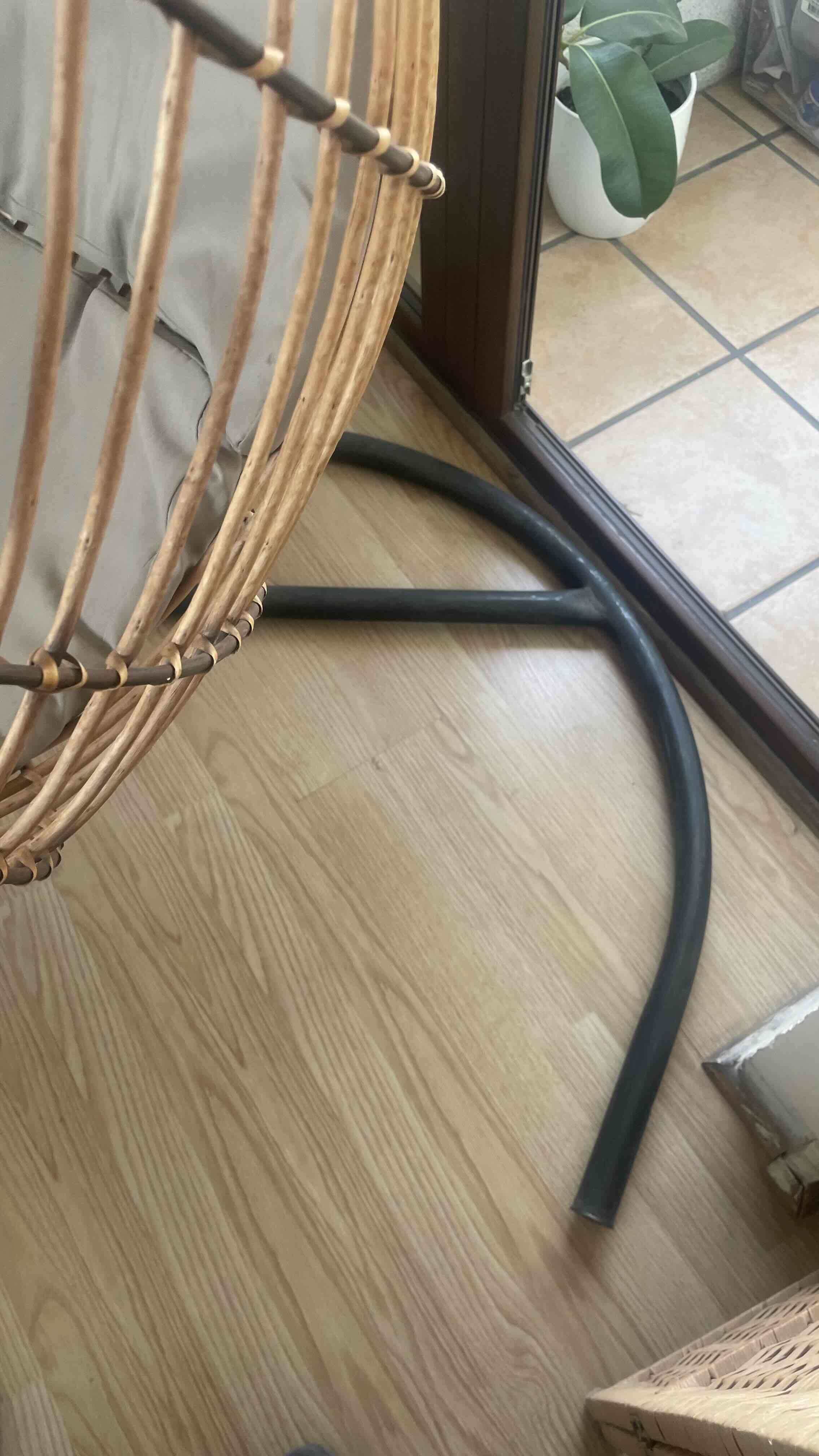 Silla colgante de mimbre - 2
