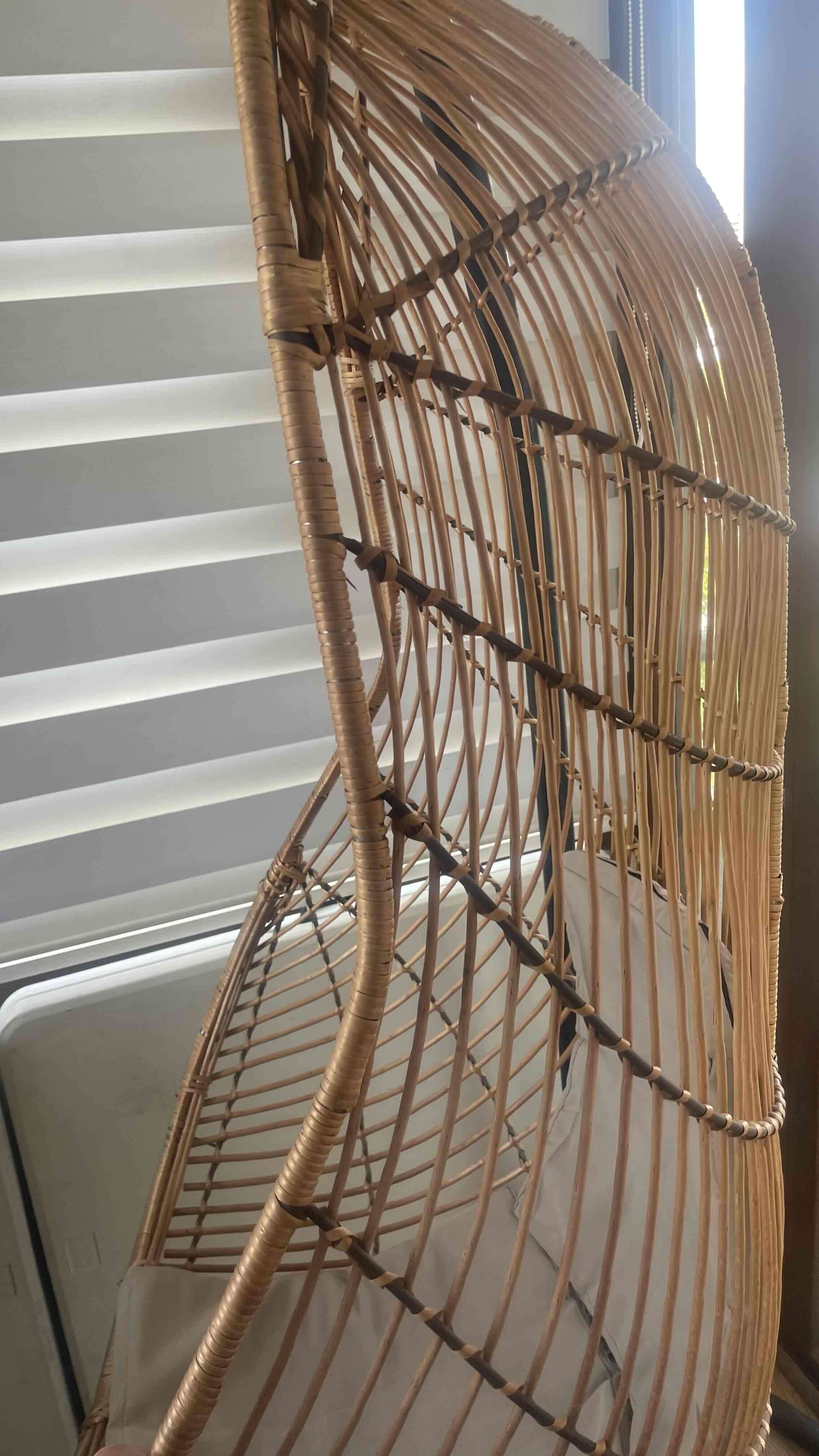 Silla colgante de mimbre - 3