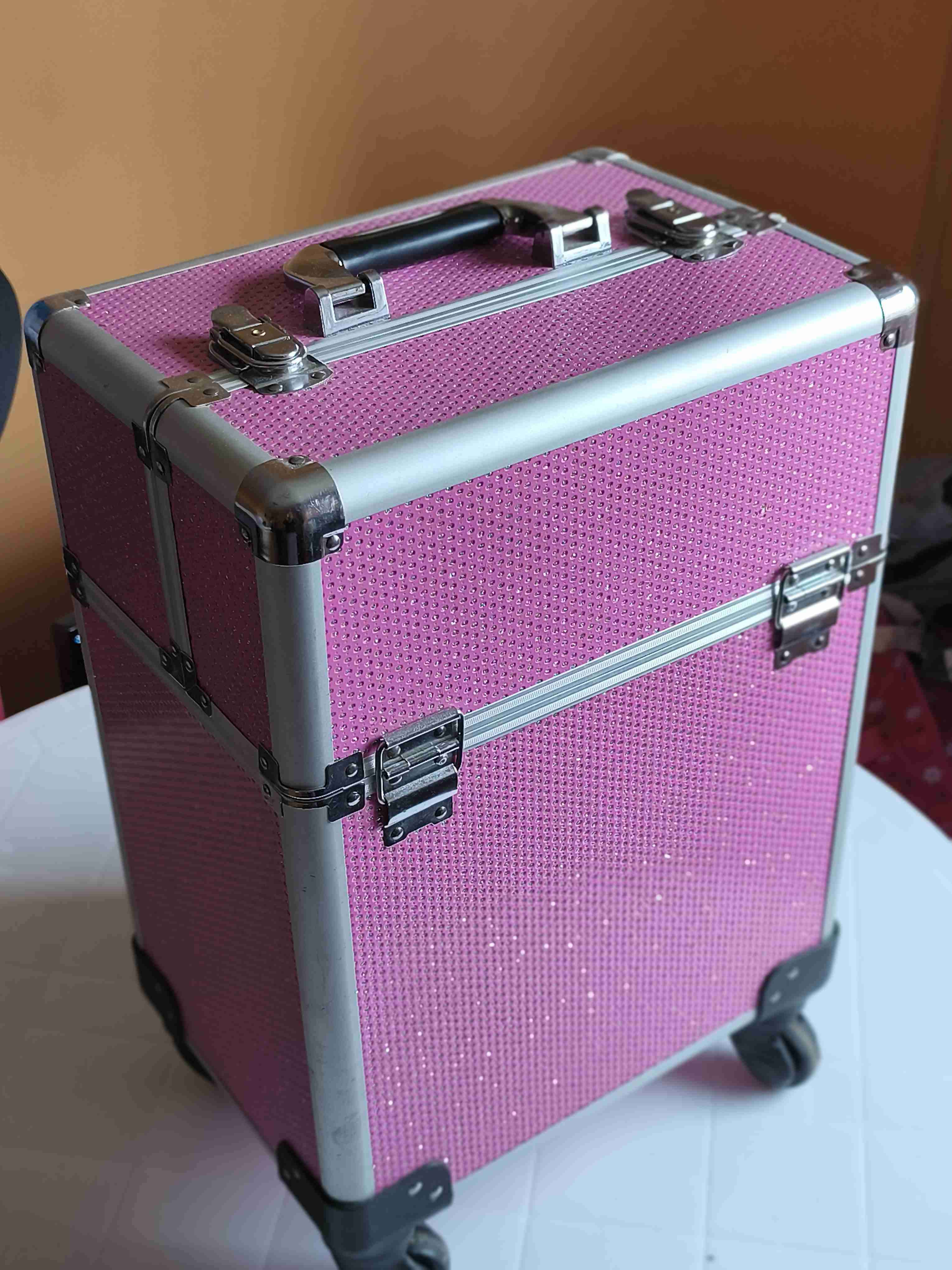 Maleta de maquillaje rosa - 2