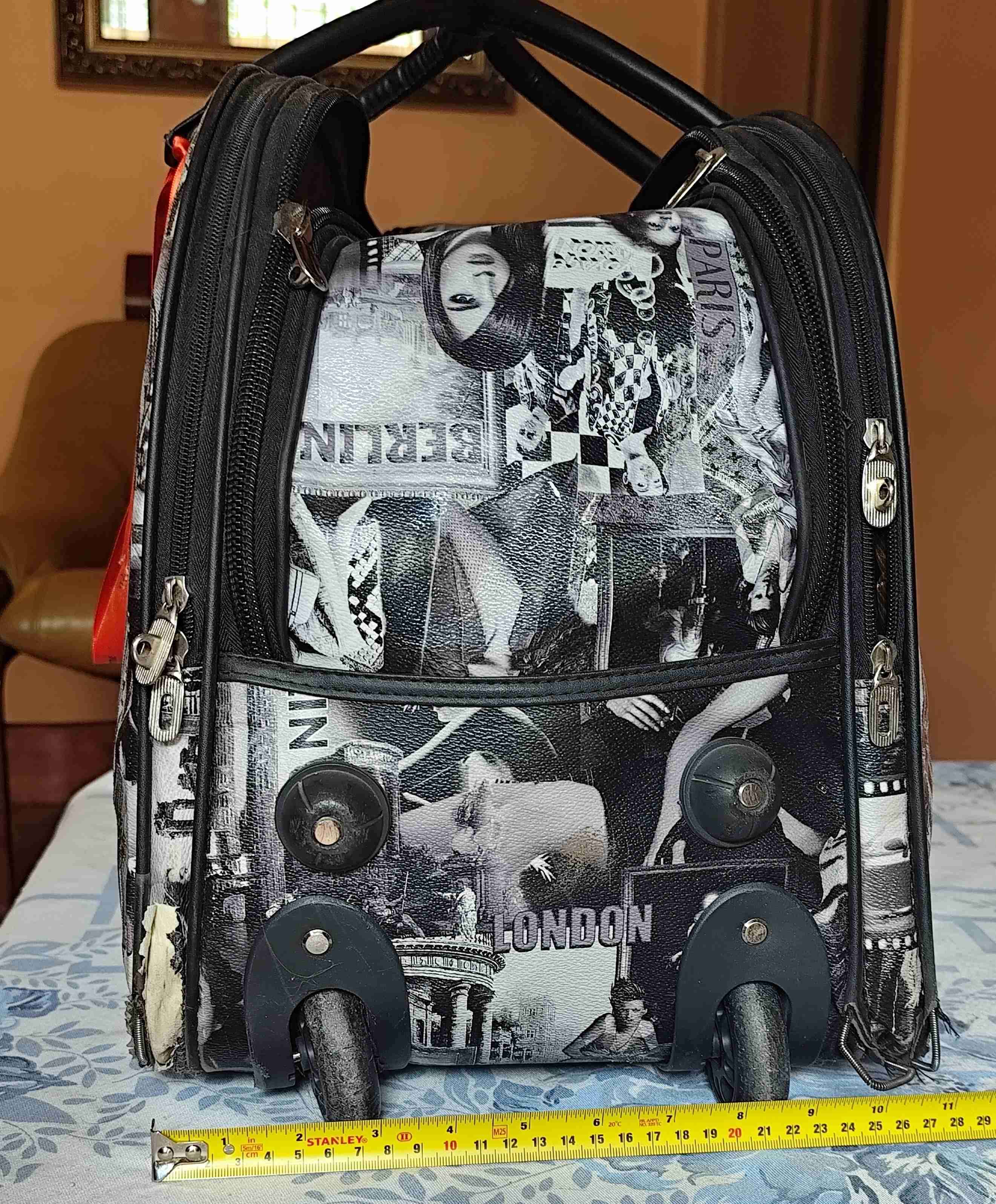 Maleta de viaje estampada con ruedas - 6