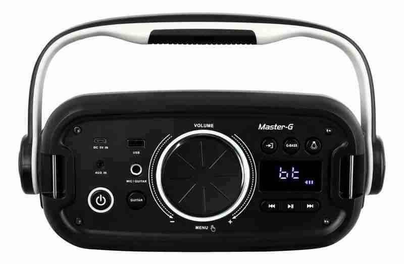 Parlante portátil karaoke master g con luces - 3