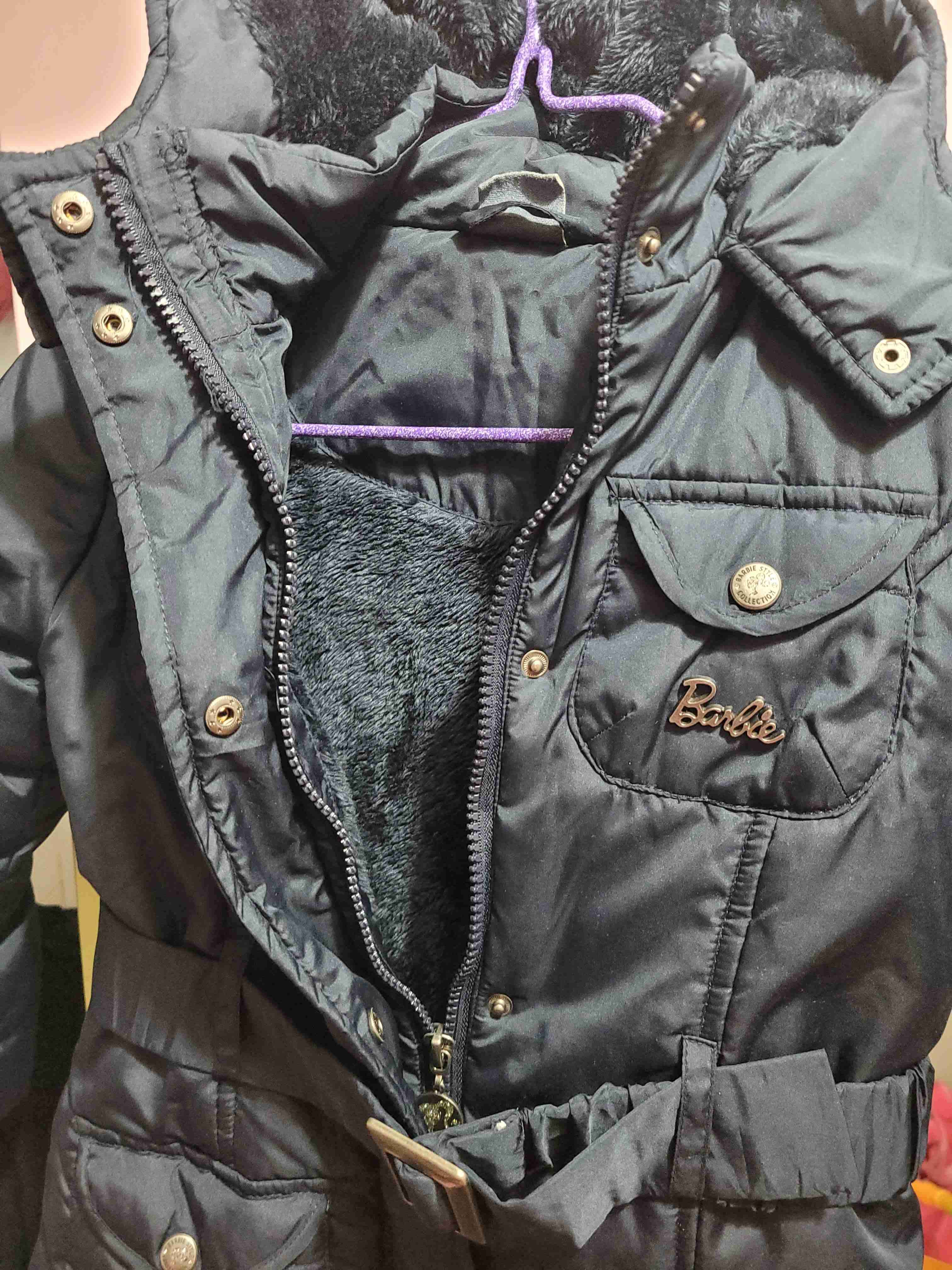 Parka azul niña con capucha barbie - 2