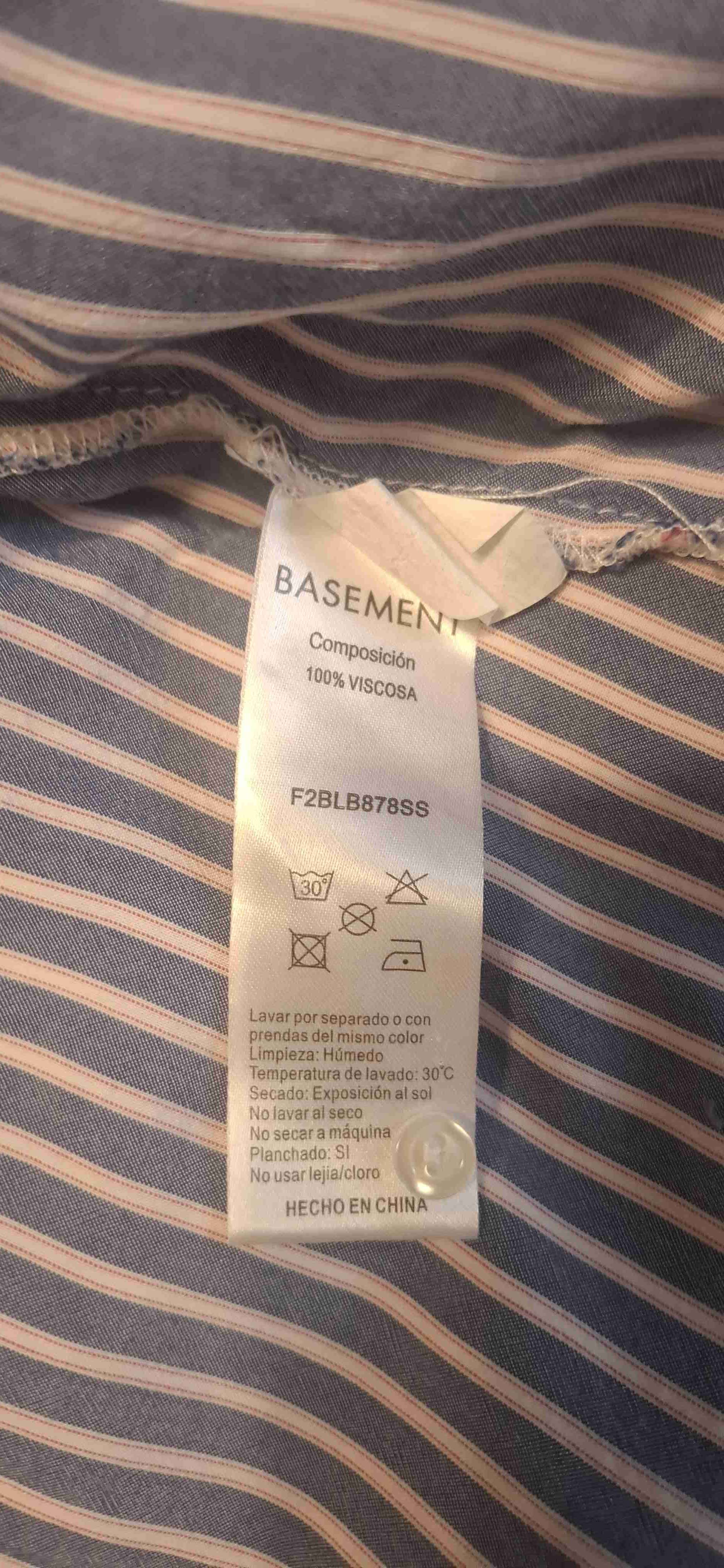 Blusa rayada azul Basement - miniatura 6