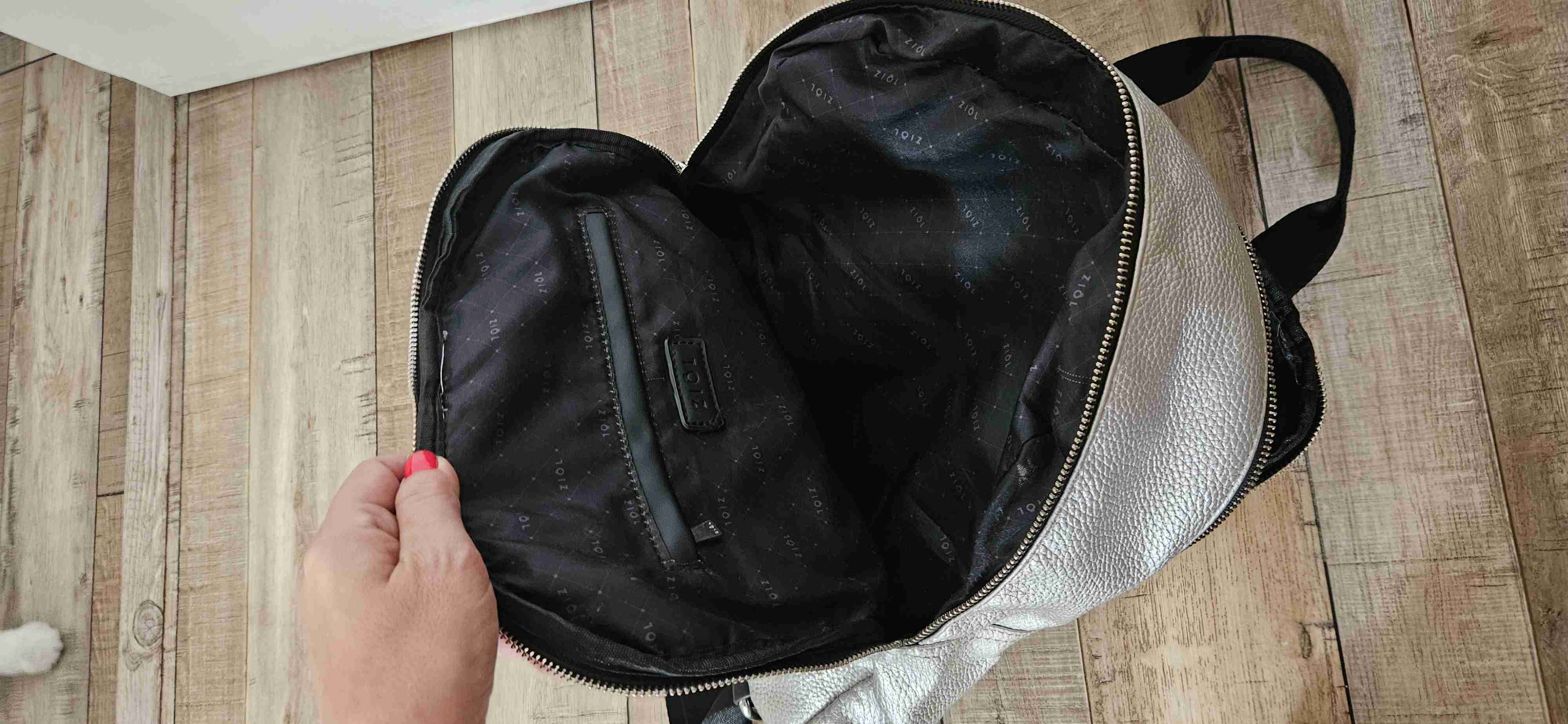 Mochila plateada Ziol - 4