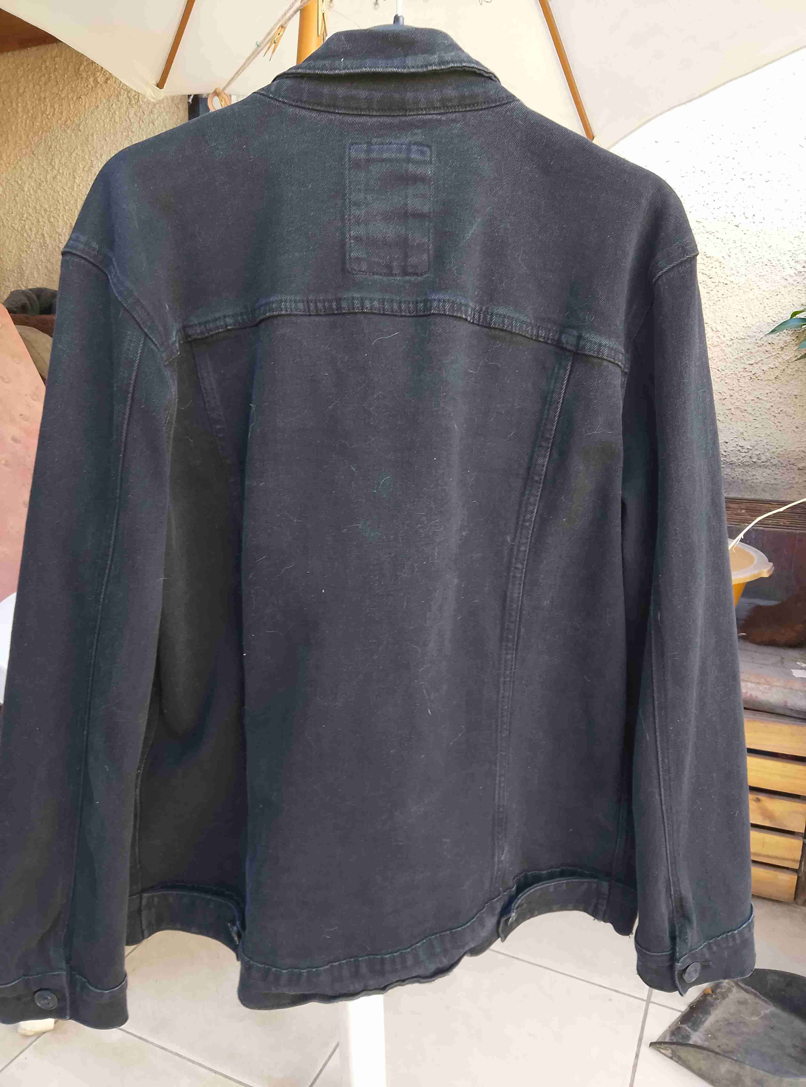 Chaqueta de mezclilla negra americanino - 3