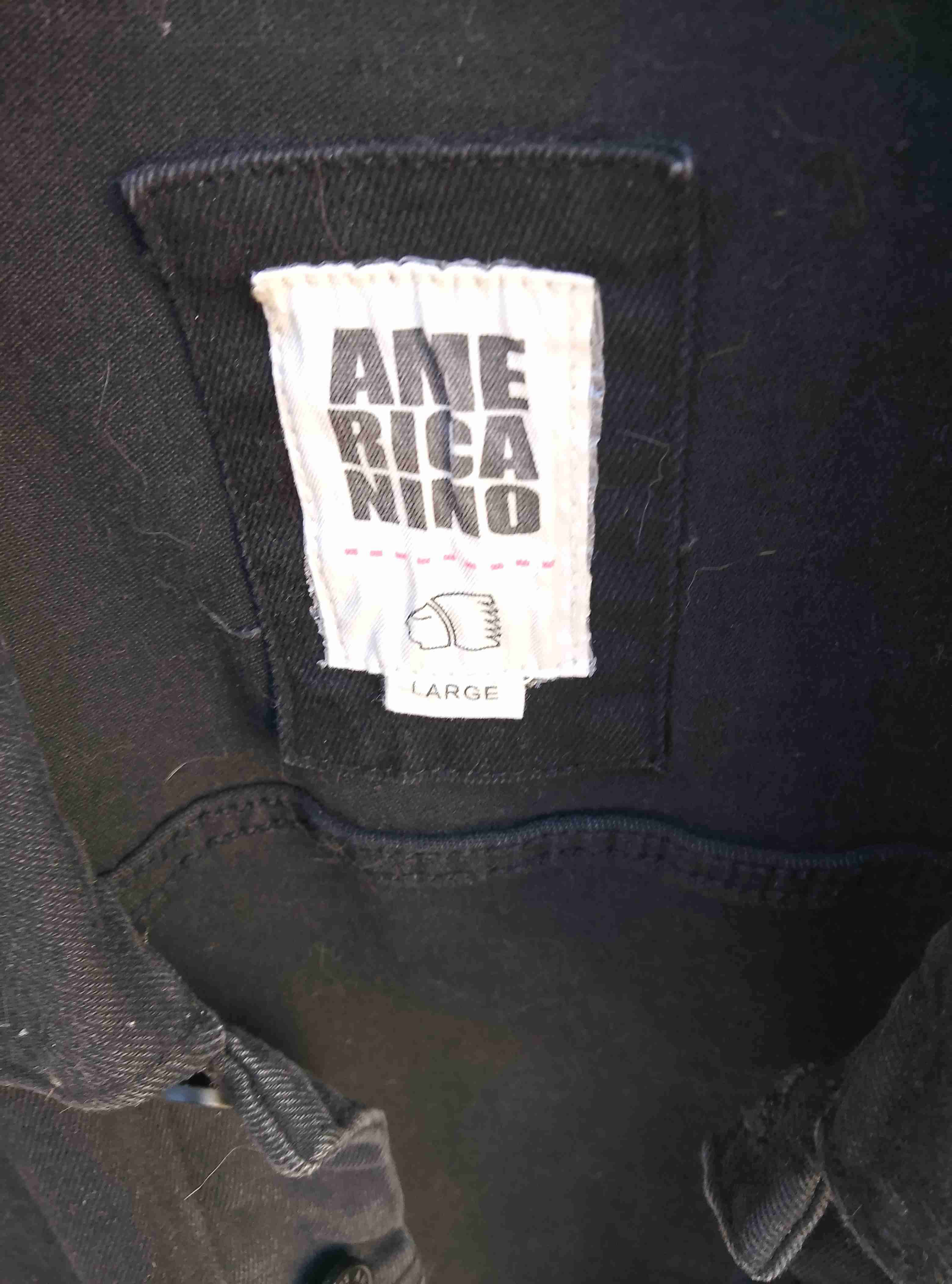 Chaqueta de mezclilla negra americanino - 4