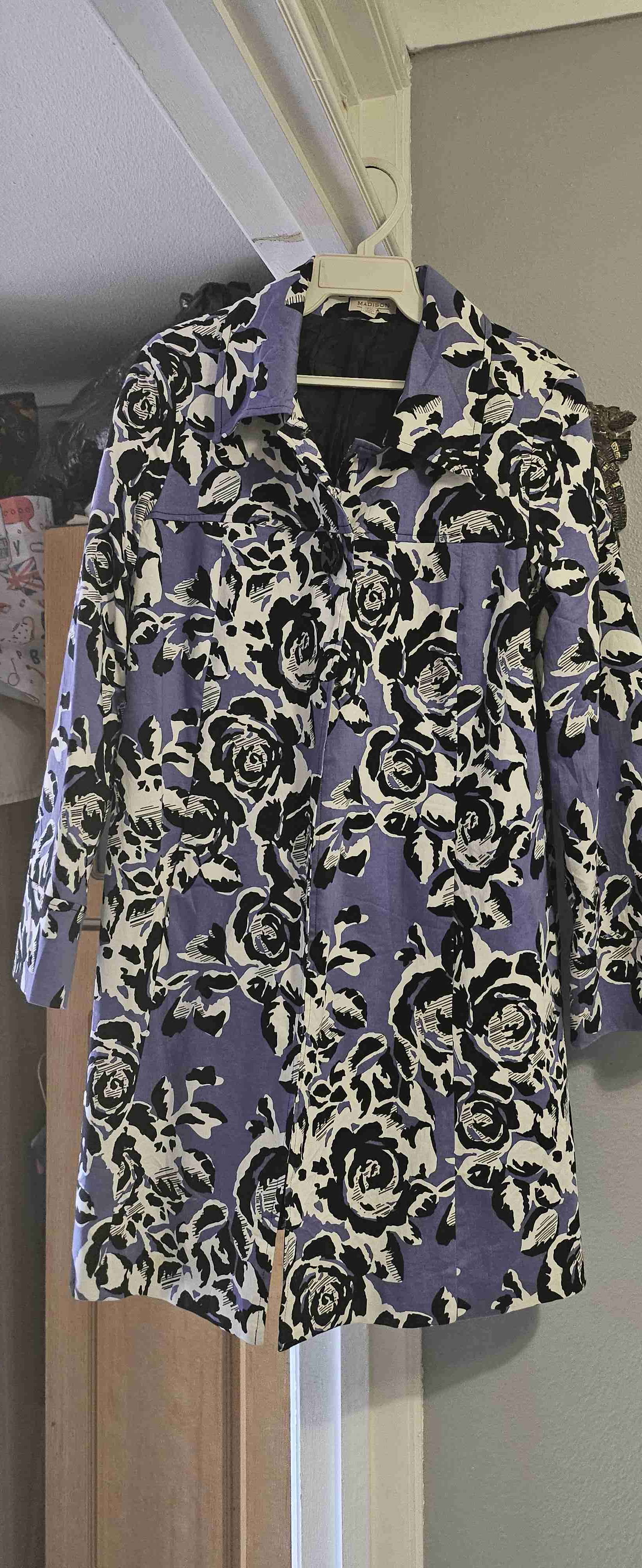 Bleizer floral púrpura y negro - 1