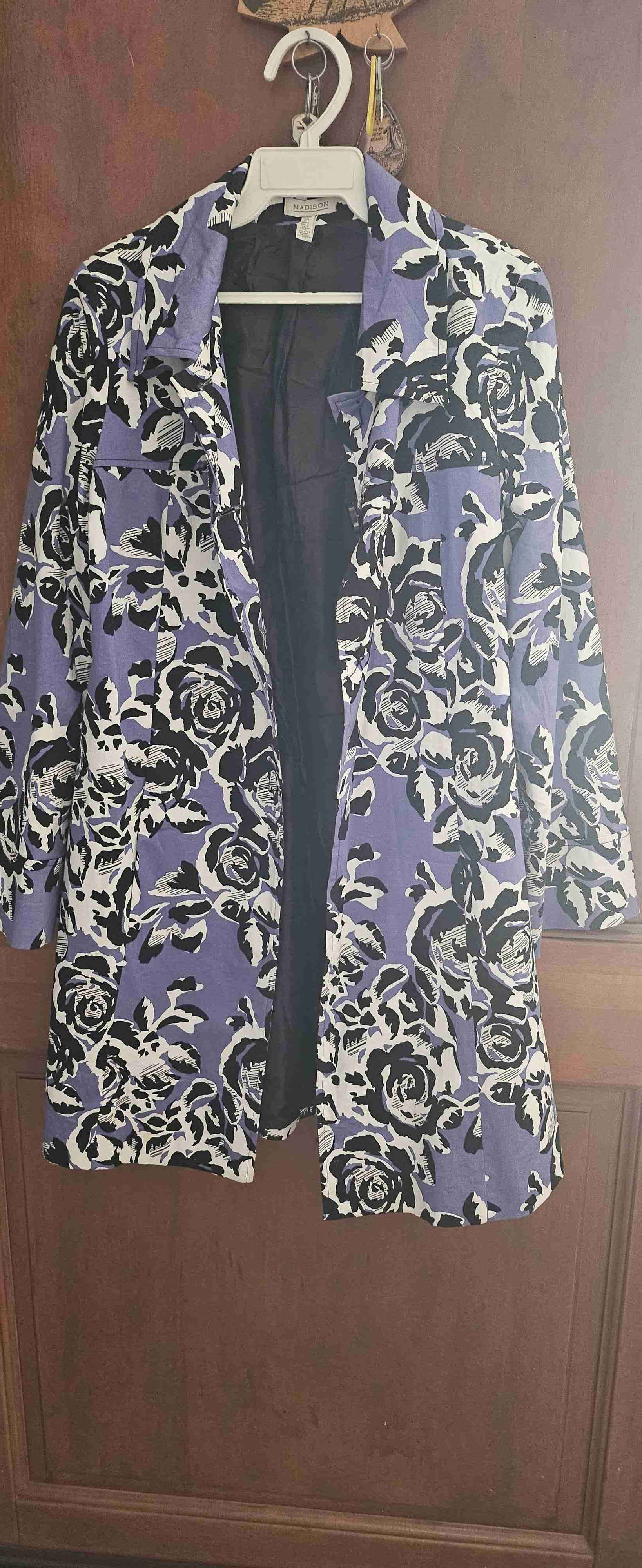 Bleizer floral púrpura y negro - 3