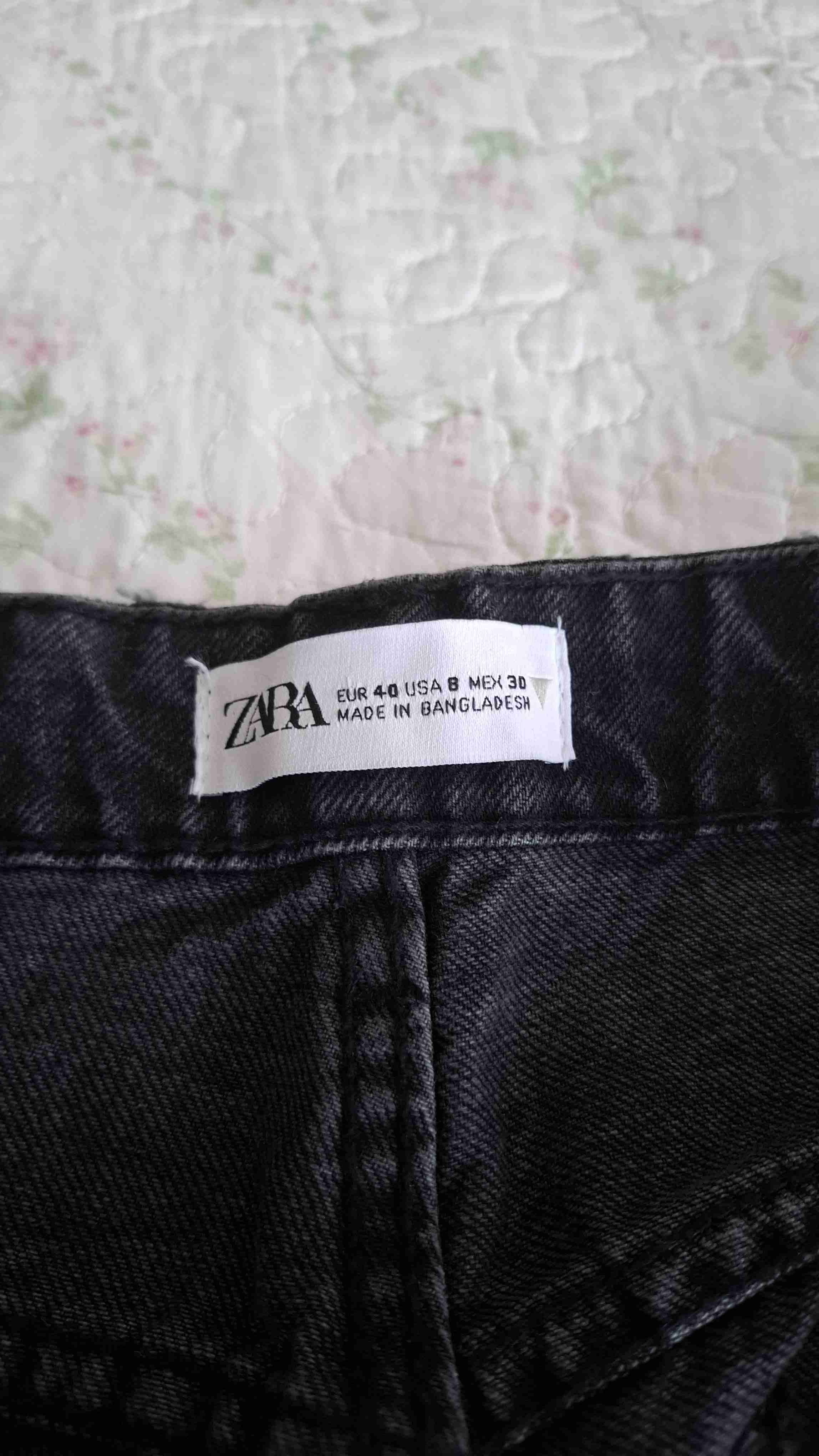 Jeans negros rasgados Zara talla 40 - 3