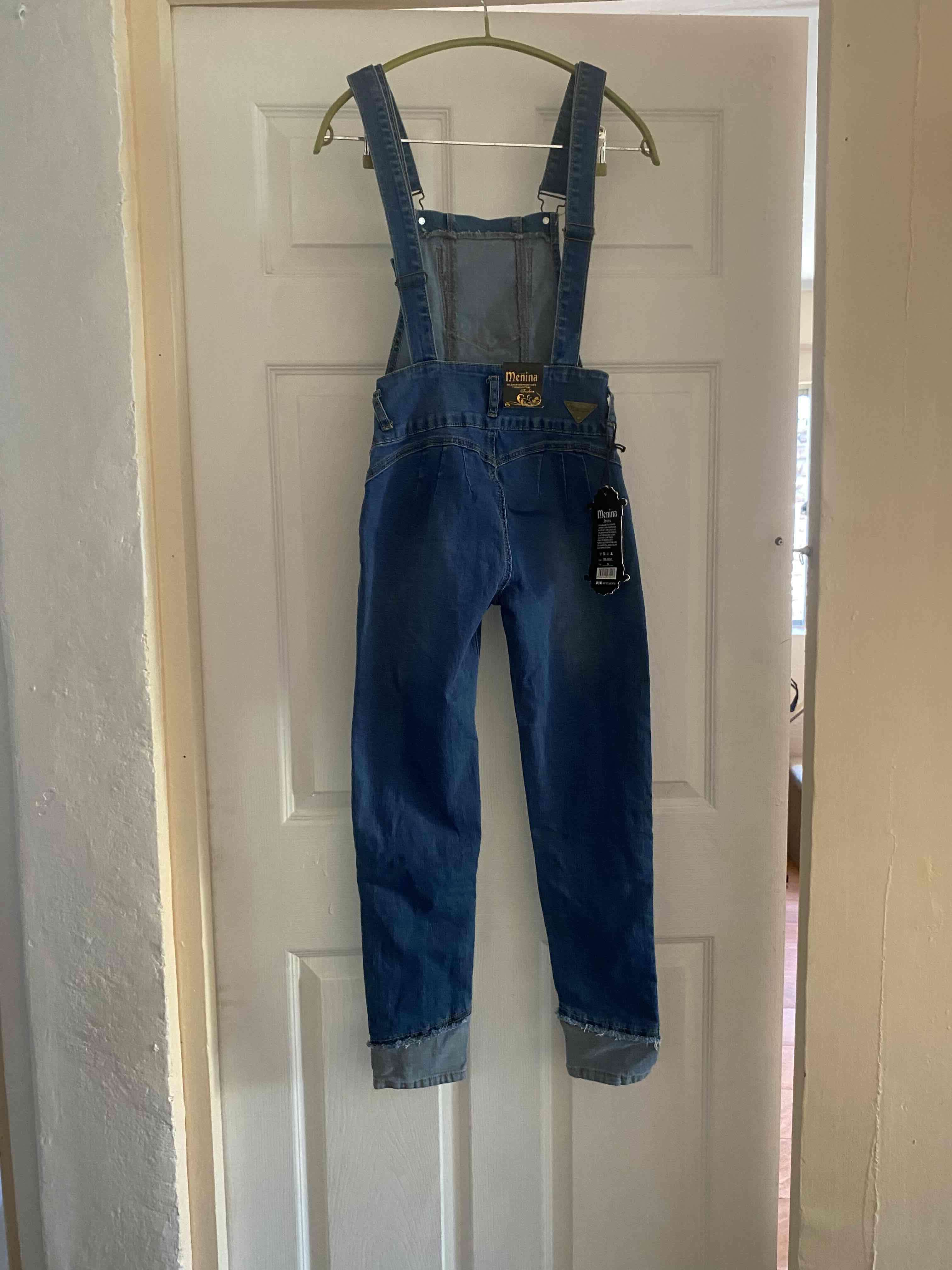 Jardinera de mezclilla azul - miniatura 2