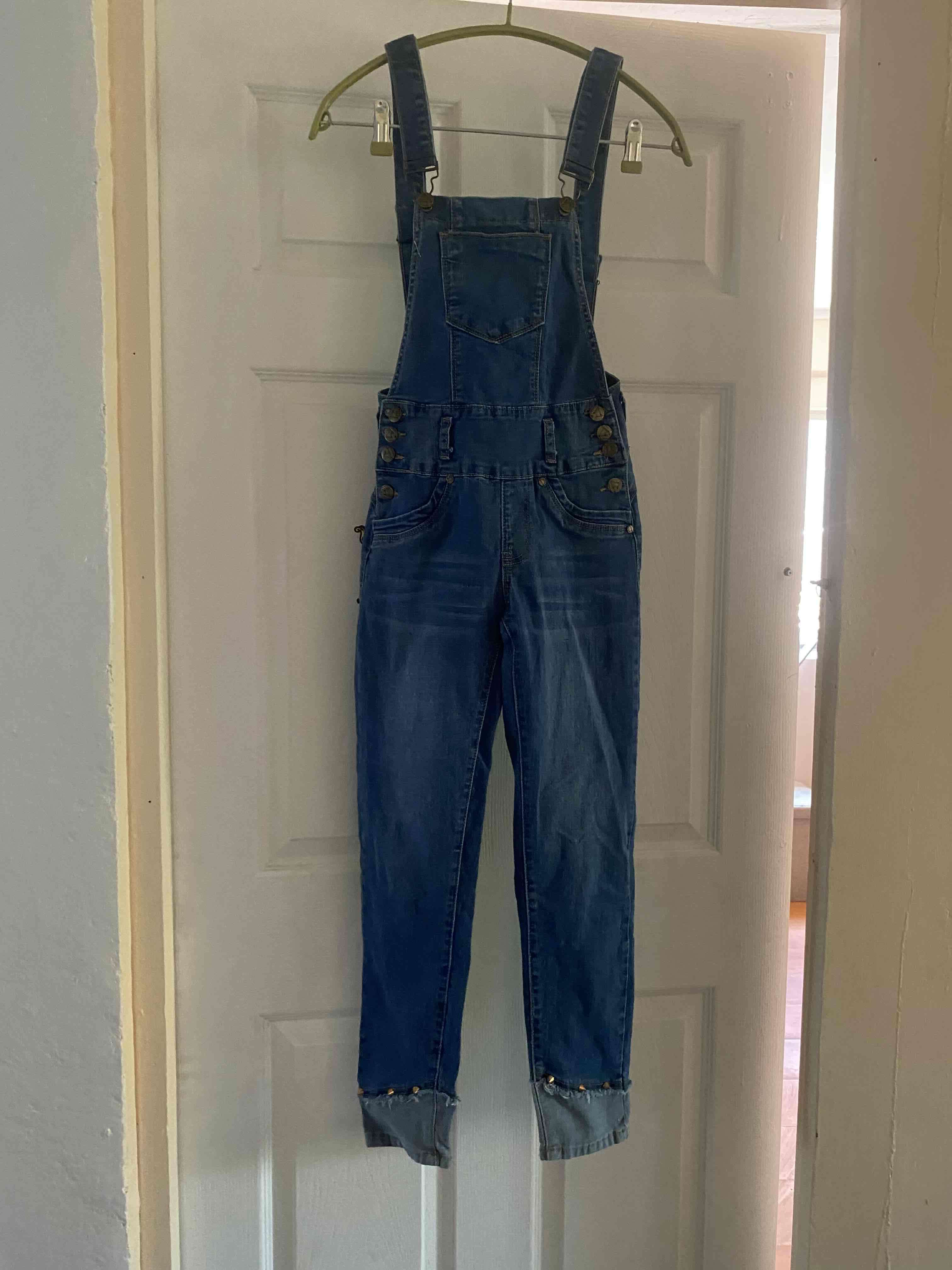 Jardinera de mezclilla azul - miniatura 3