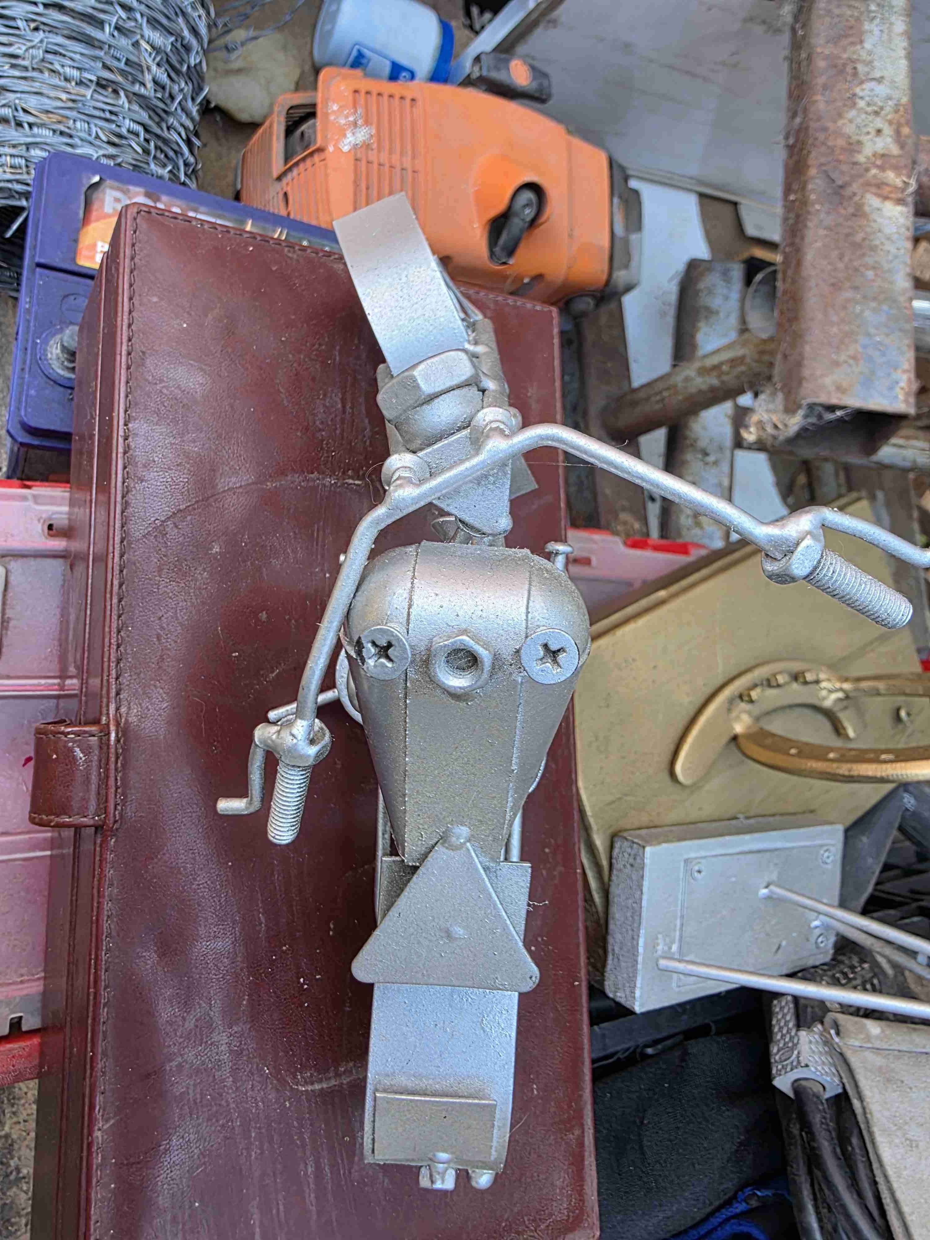 Modelo de moto metálica decorativa - 3