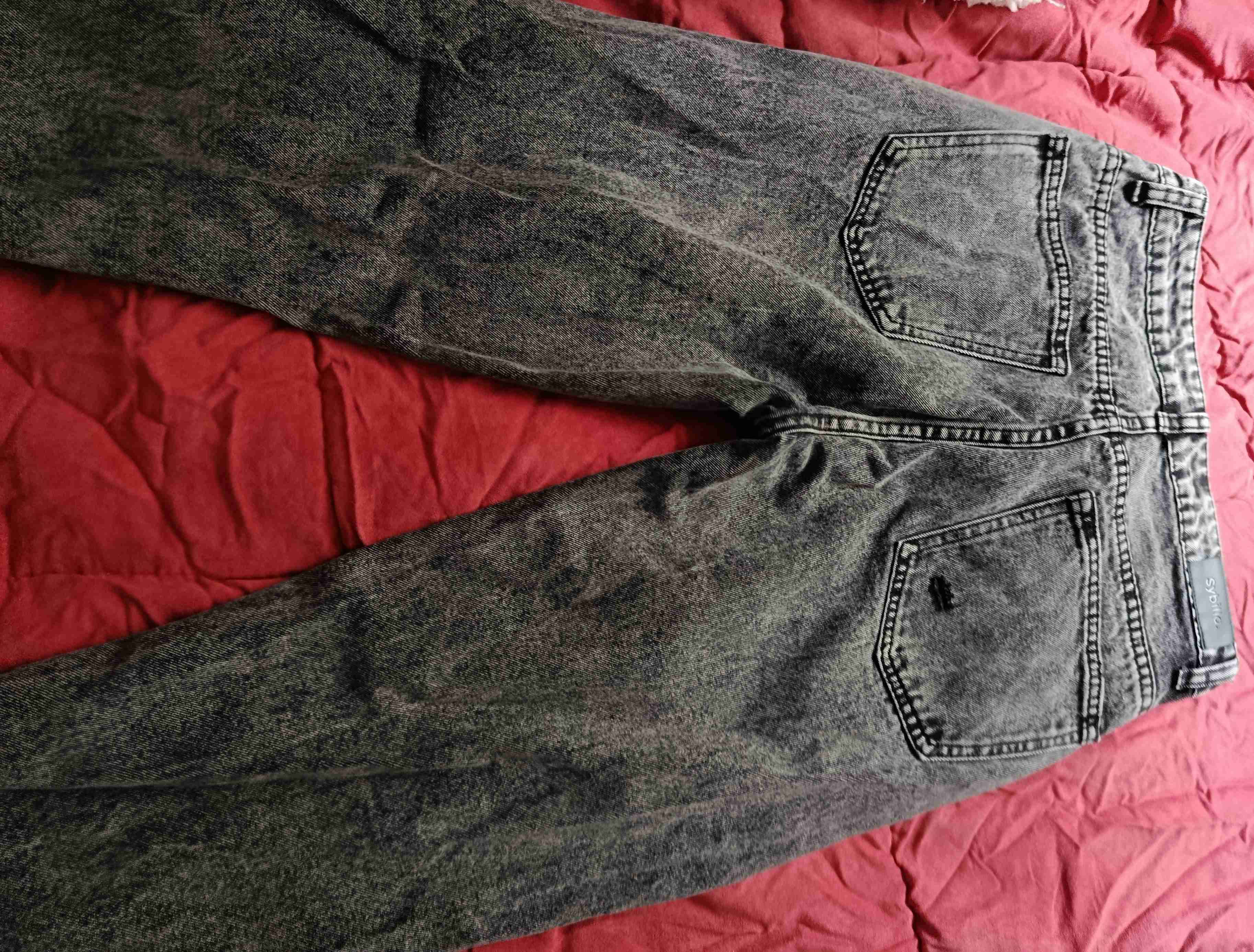 Jeans gris desgastados Sybilla - miniatura 2