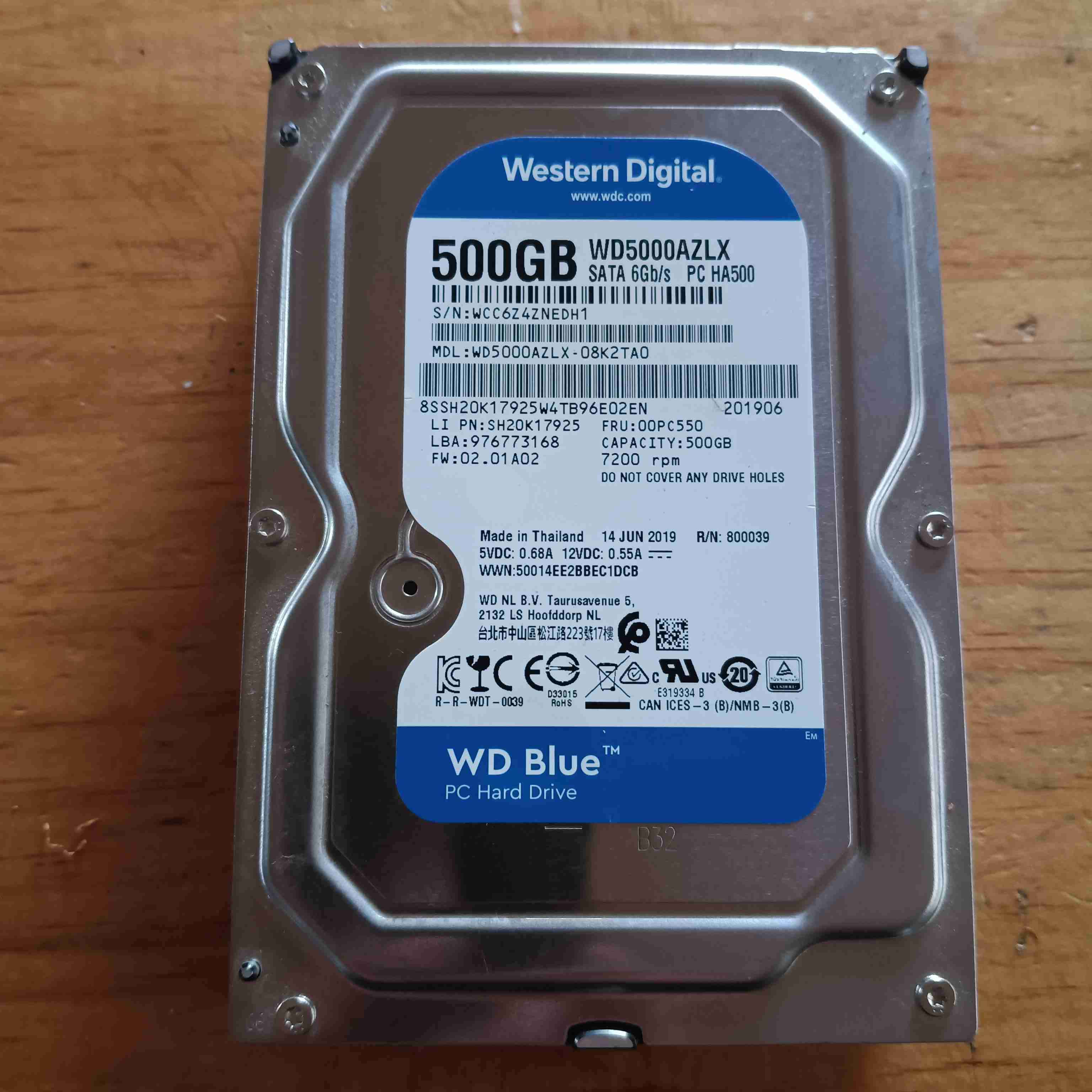 Disco Duro WD Blue 500GB Nuevo