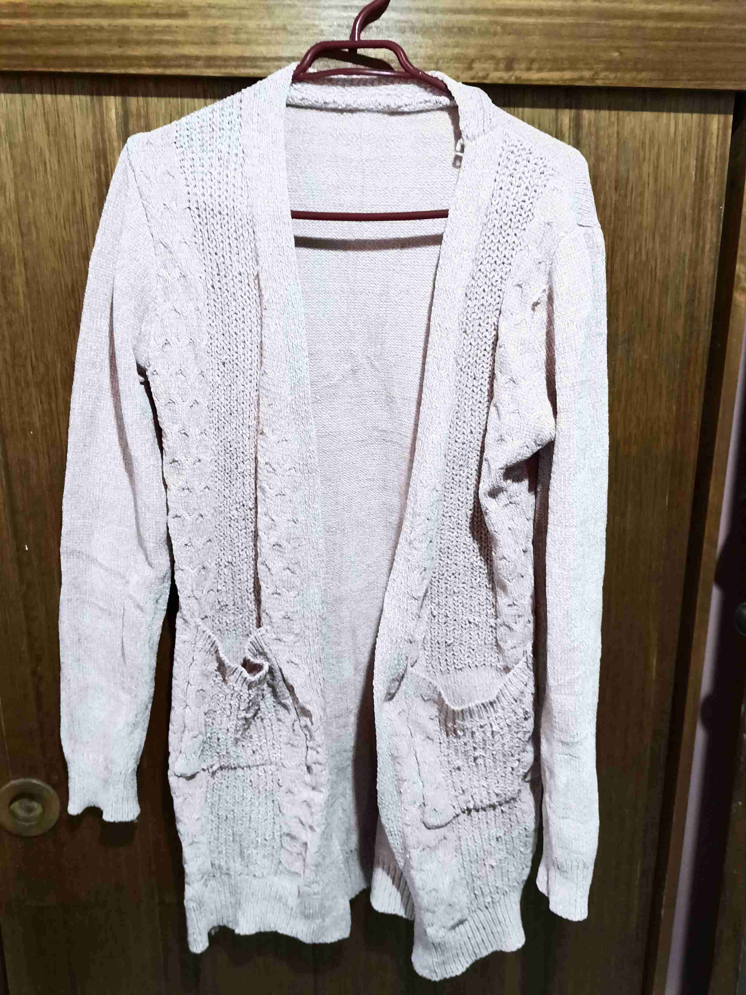 Cárdigan abierto rosado - miniatura 1