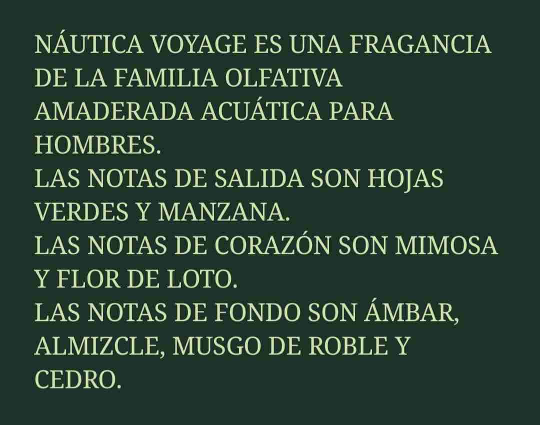 NÁUTICA VOYAGE 100 ml HOMBRE ORIGINAL Y SELLADO 😃 - miniatura 3