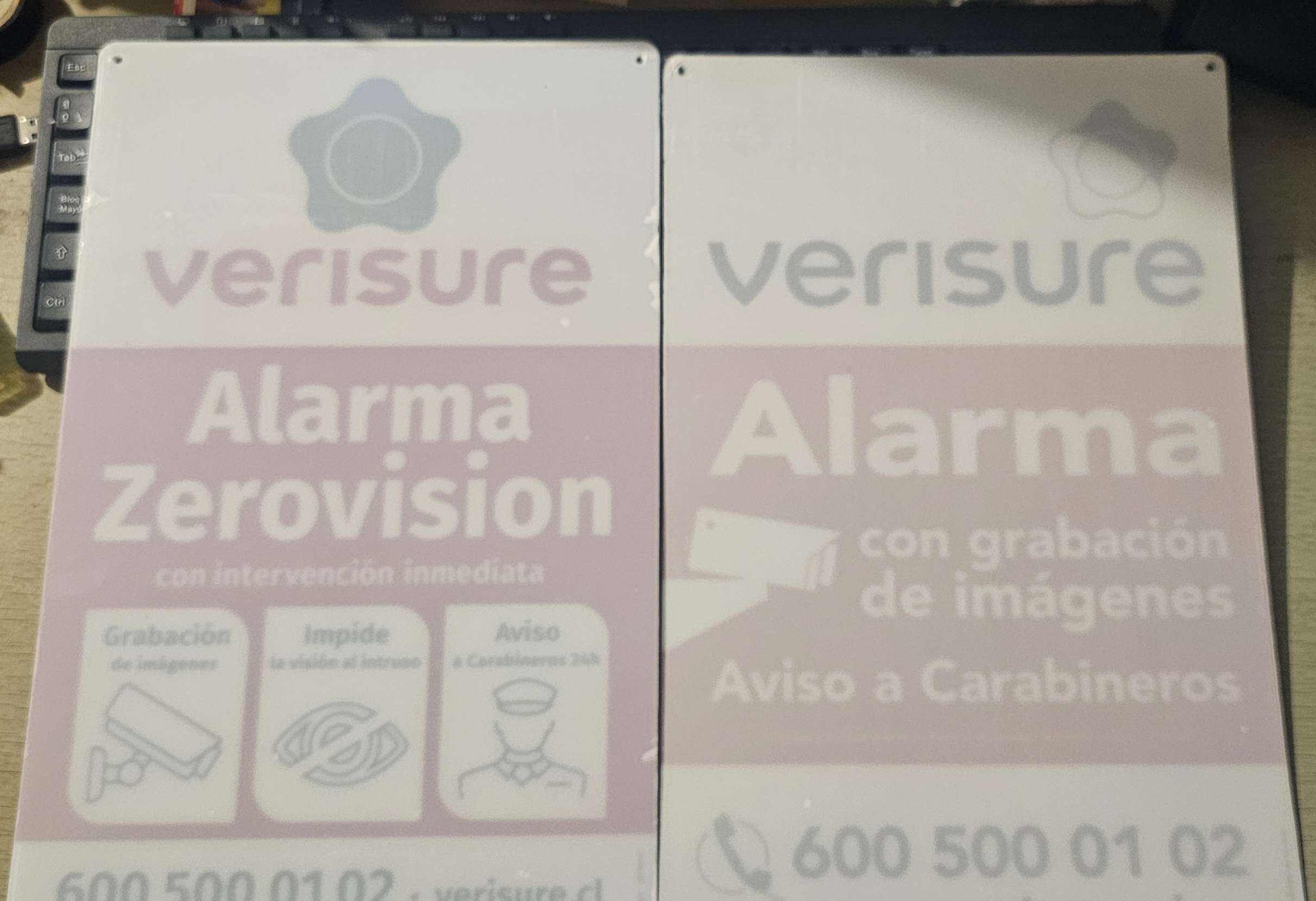 Placas de advertencia Verisure - 2