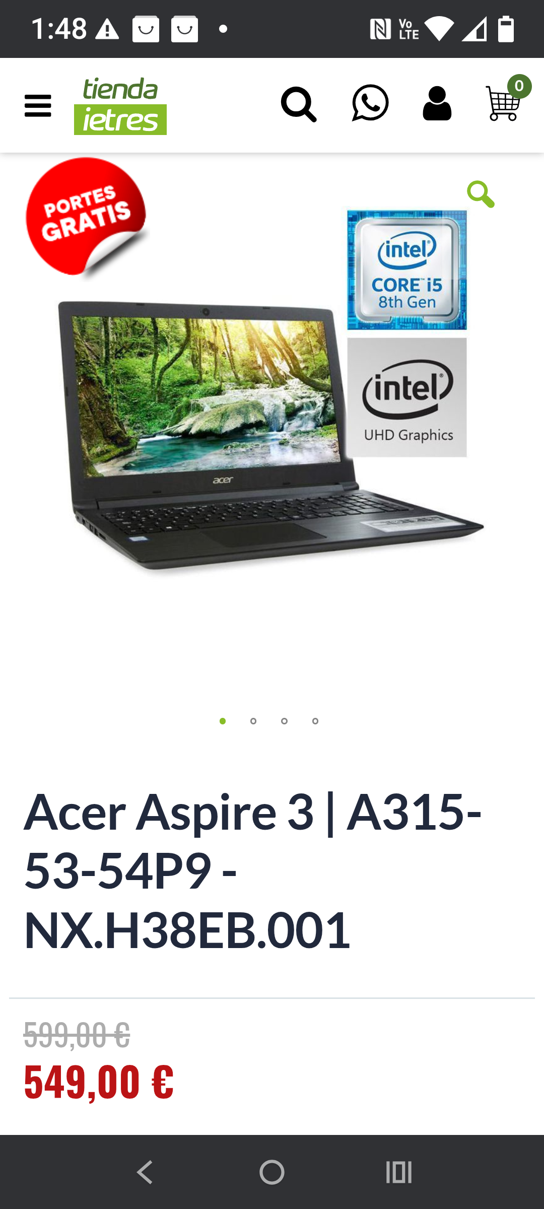 Notebook Acer Aspire 3 a315 - 1