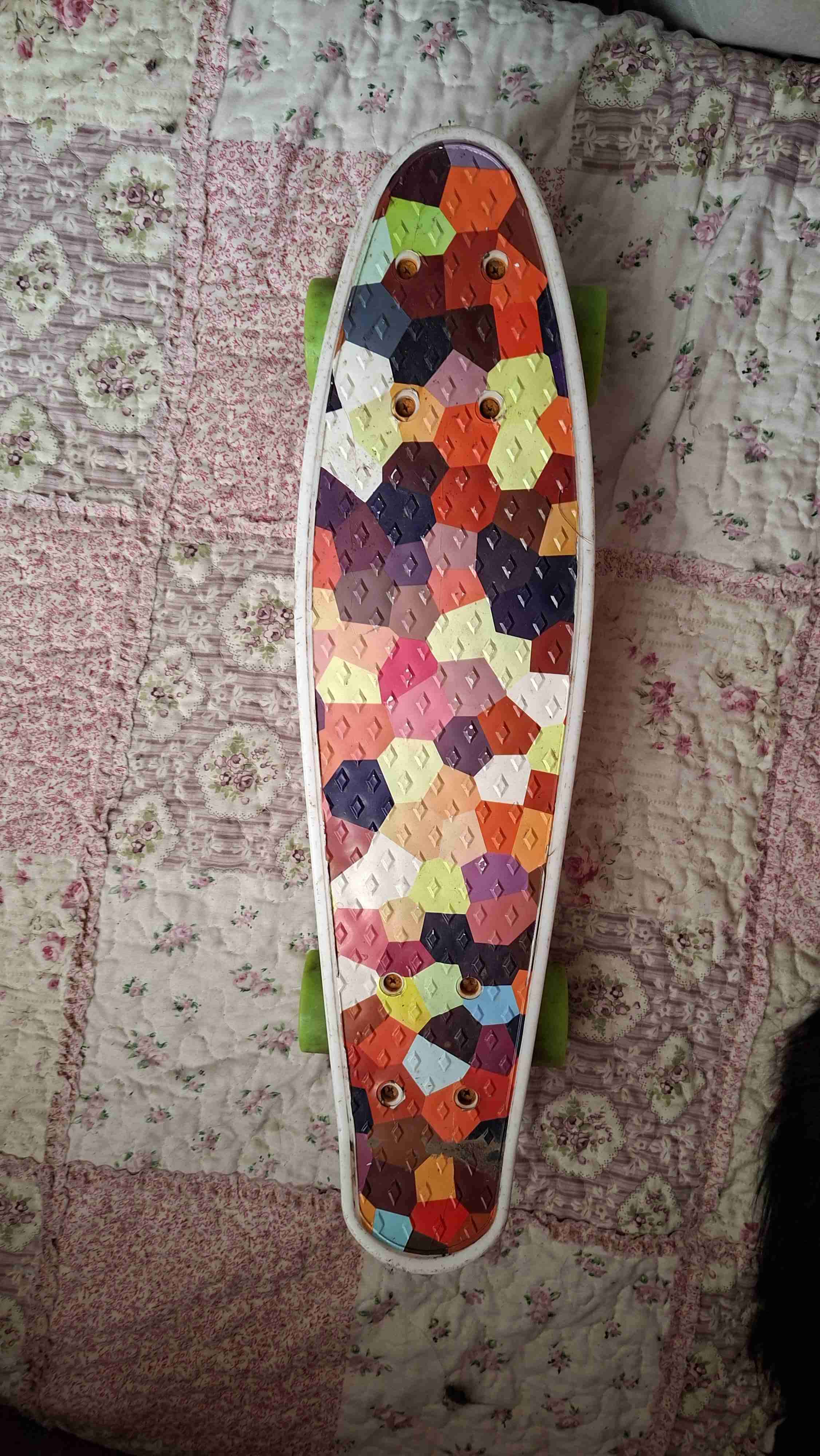 Skateboard multicolor retro - 1