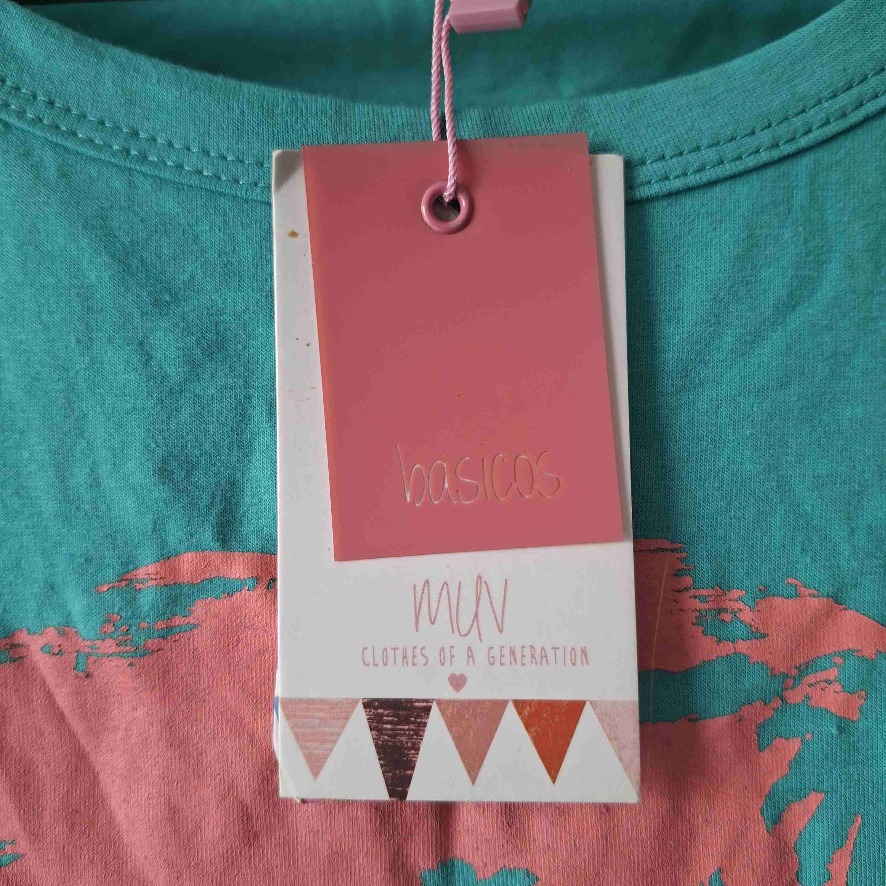 Polera turquesa con estampado - miniatura 4