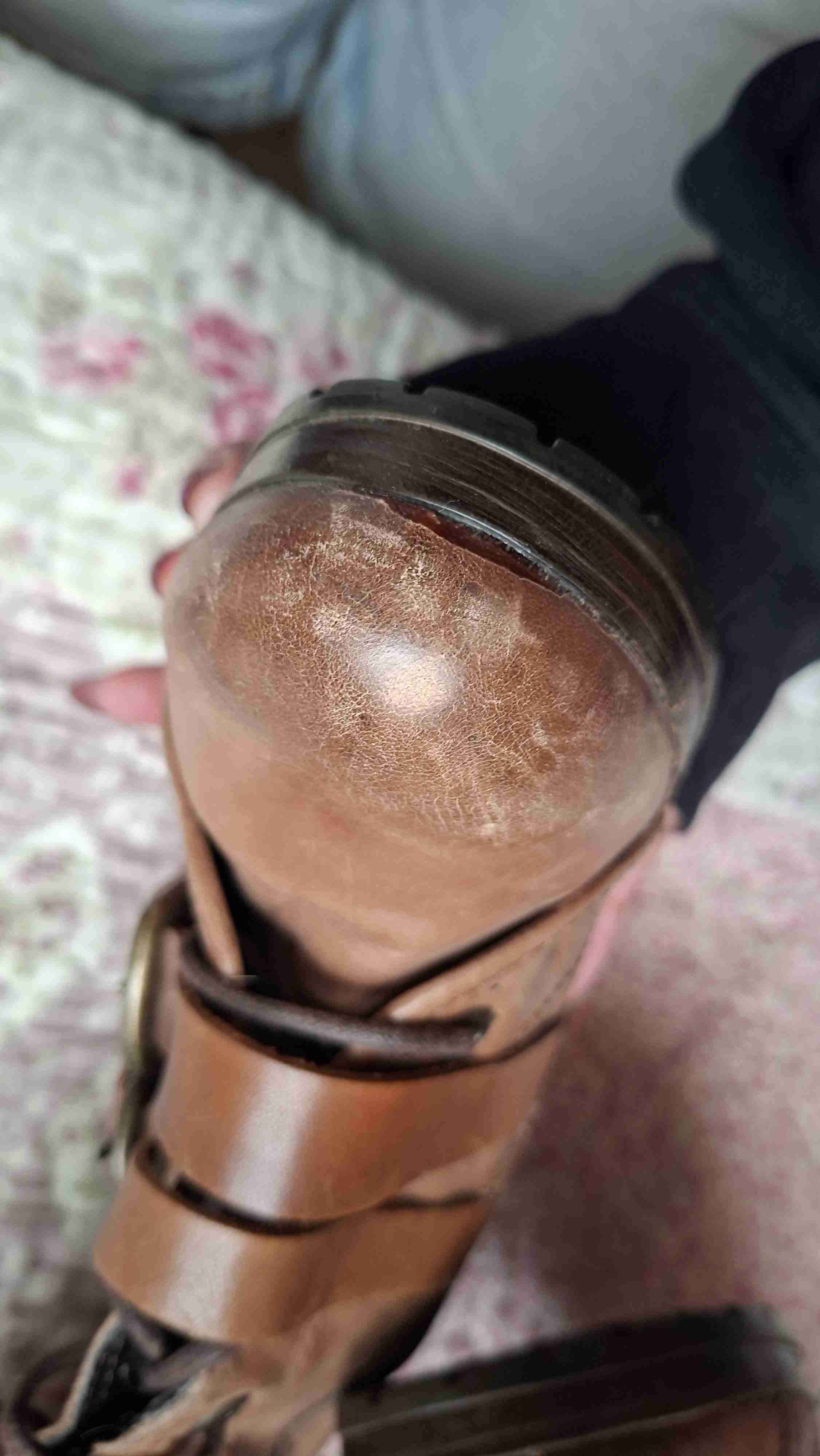 Bota alta cuero marrón con hebillas - miniatura 5