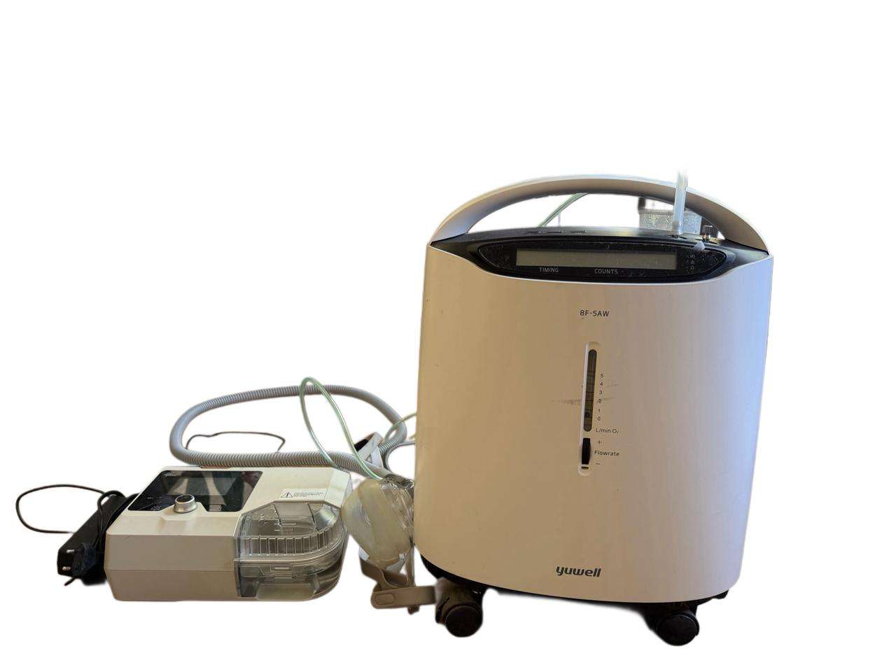 Concentrador de oxigeno Yuwell 8F-5AW + CPAP BMC - 1