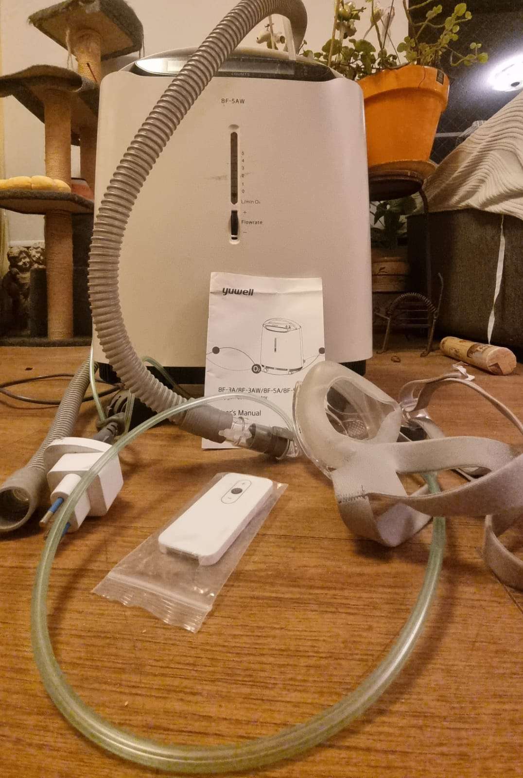 Concentrador de oxigeno Yuwell 8F-5AW + CPAP BMC - 2