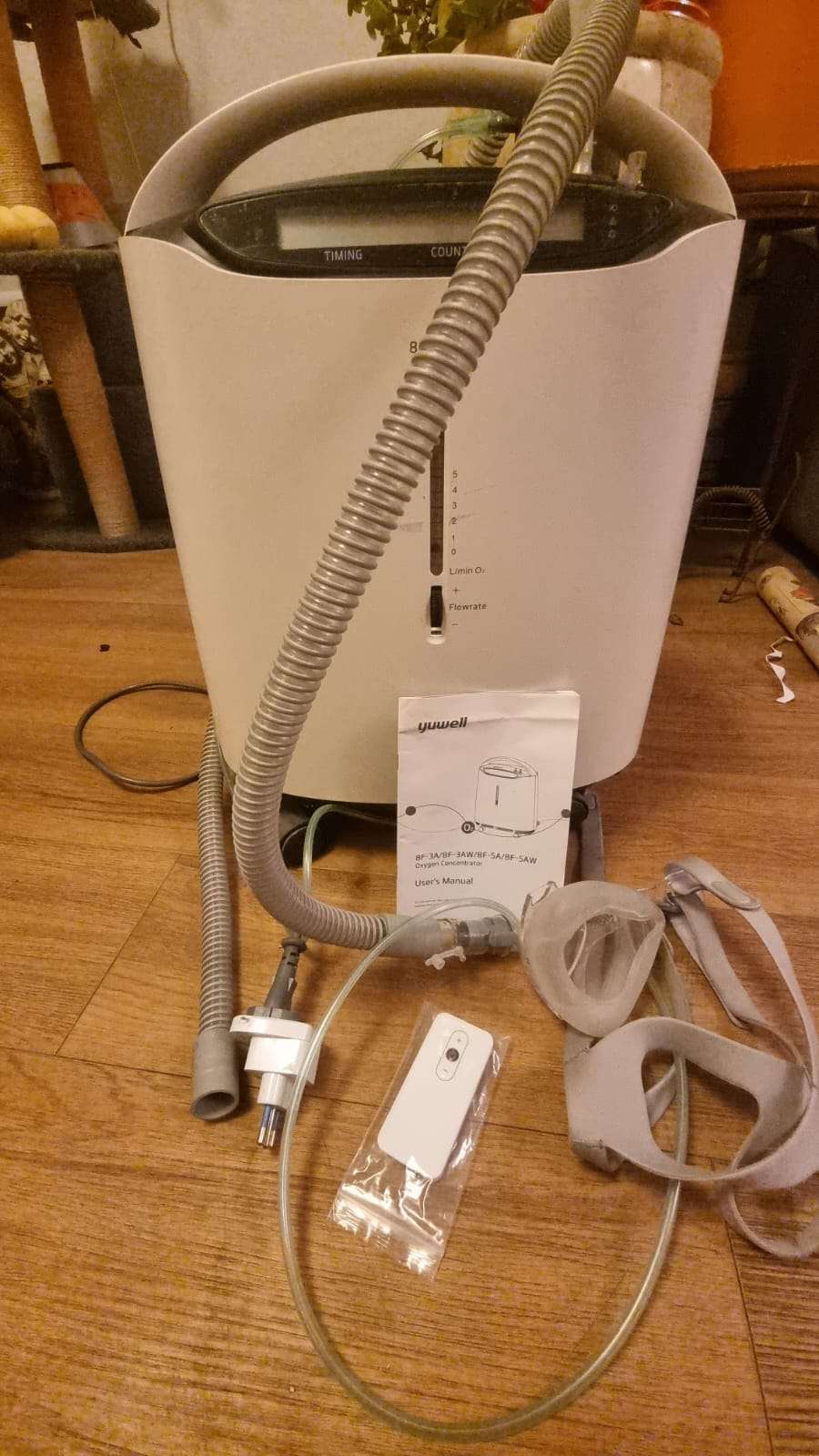 Concentrador de oxigeno Yuwell 8F-5AW + CPAP BMC - 5