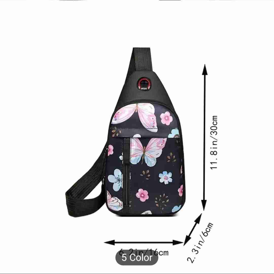 Mochila bandolera floral - miniatura 3