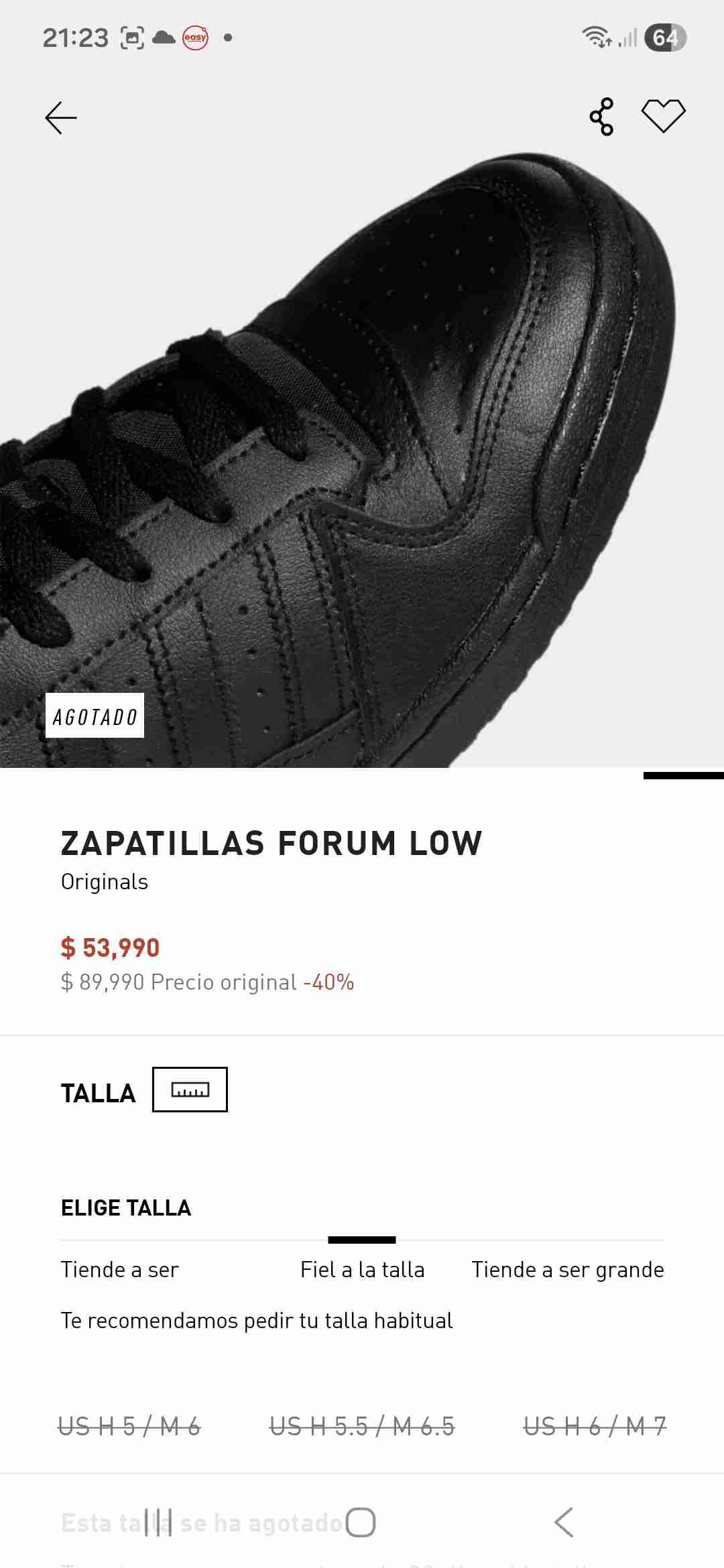 Zapatillas negras Forum Low - miniatura 4