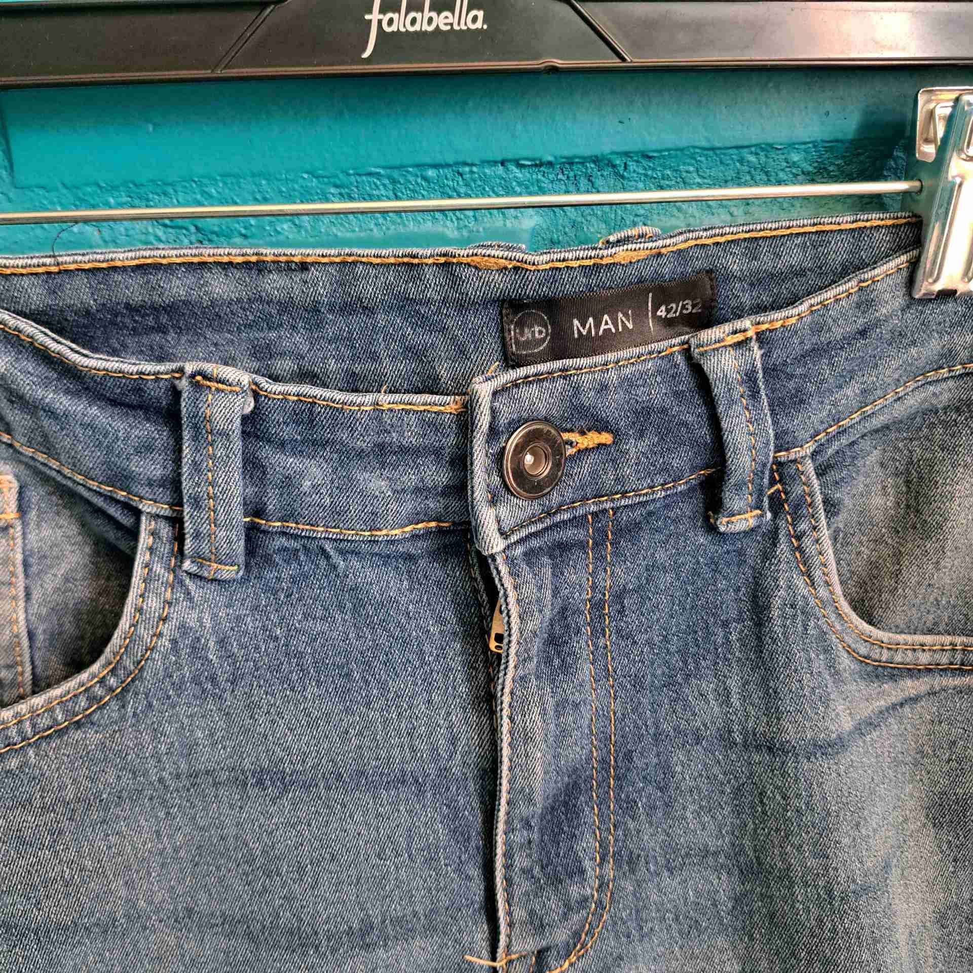 Shorts beige a rayas y Jeans - miniatura 5