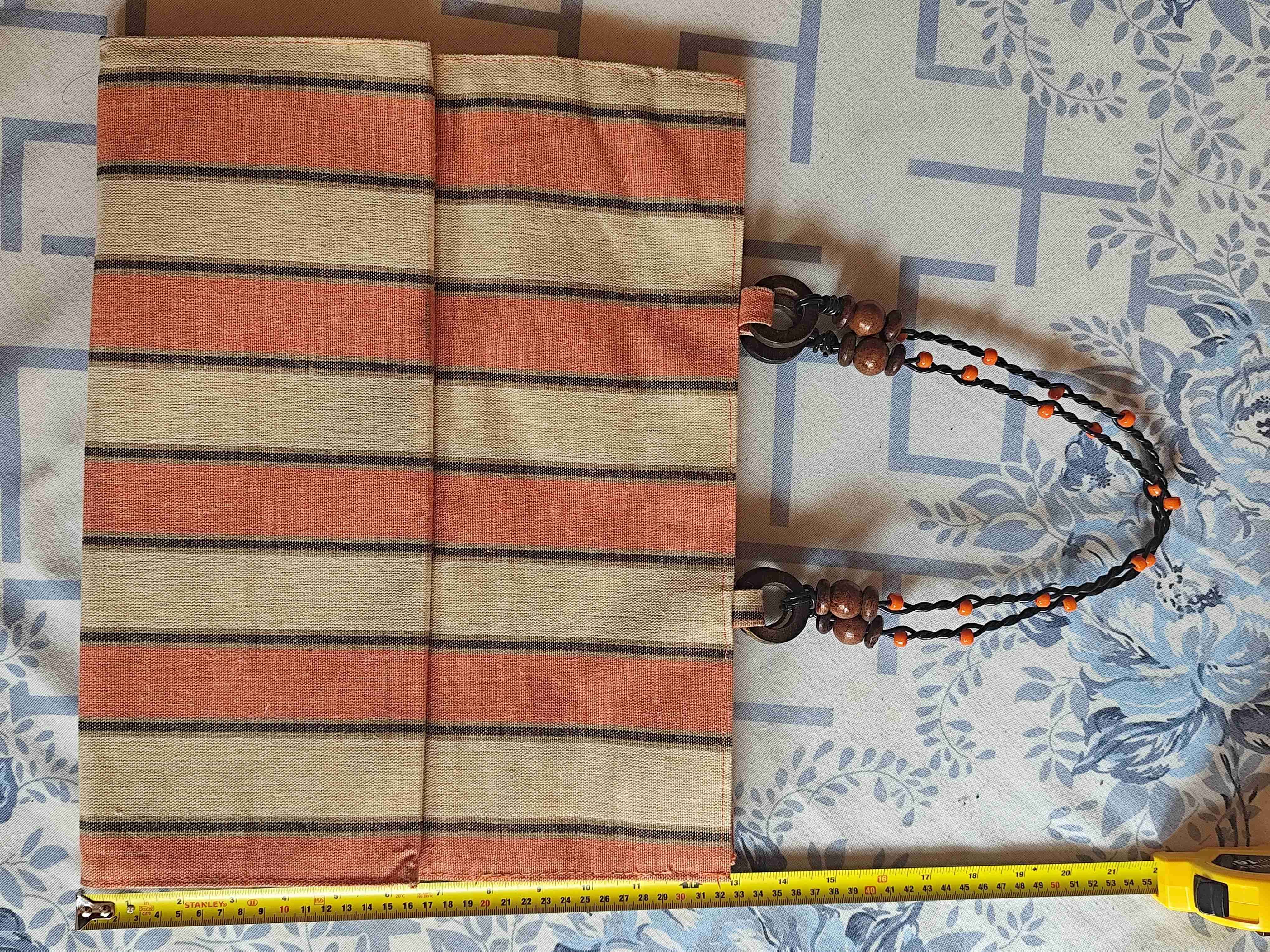 Bolso de tela a rayas - miniatura 2