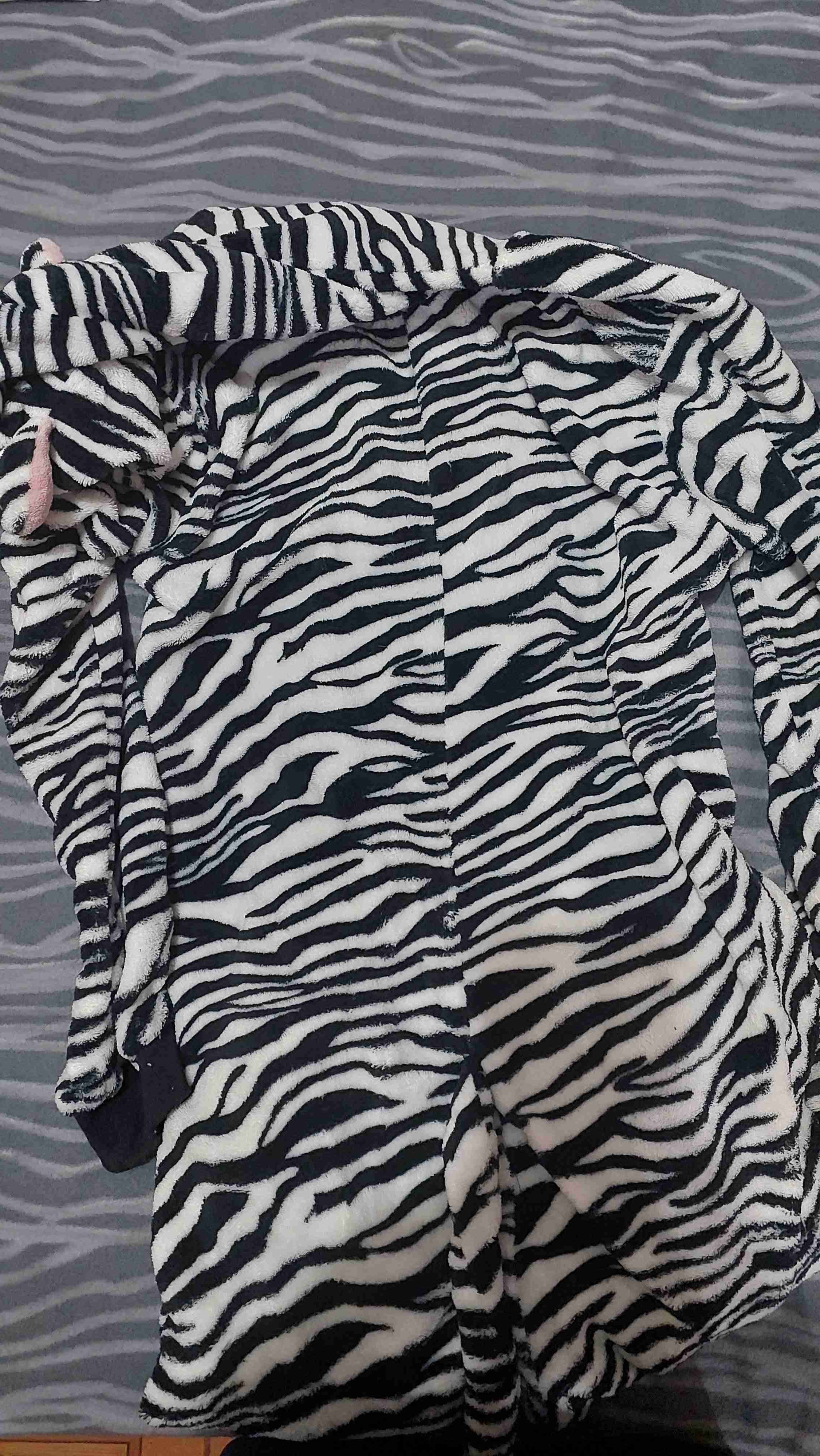 Disfraz de cebra con capucha - miniatura 2