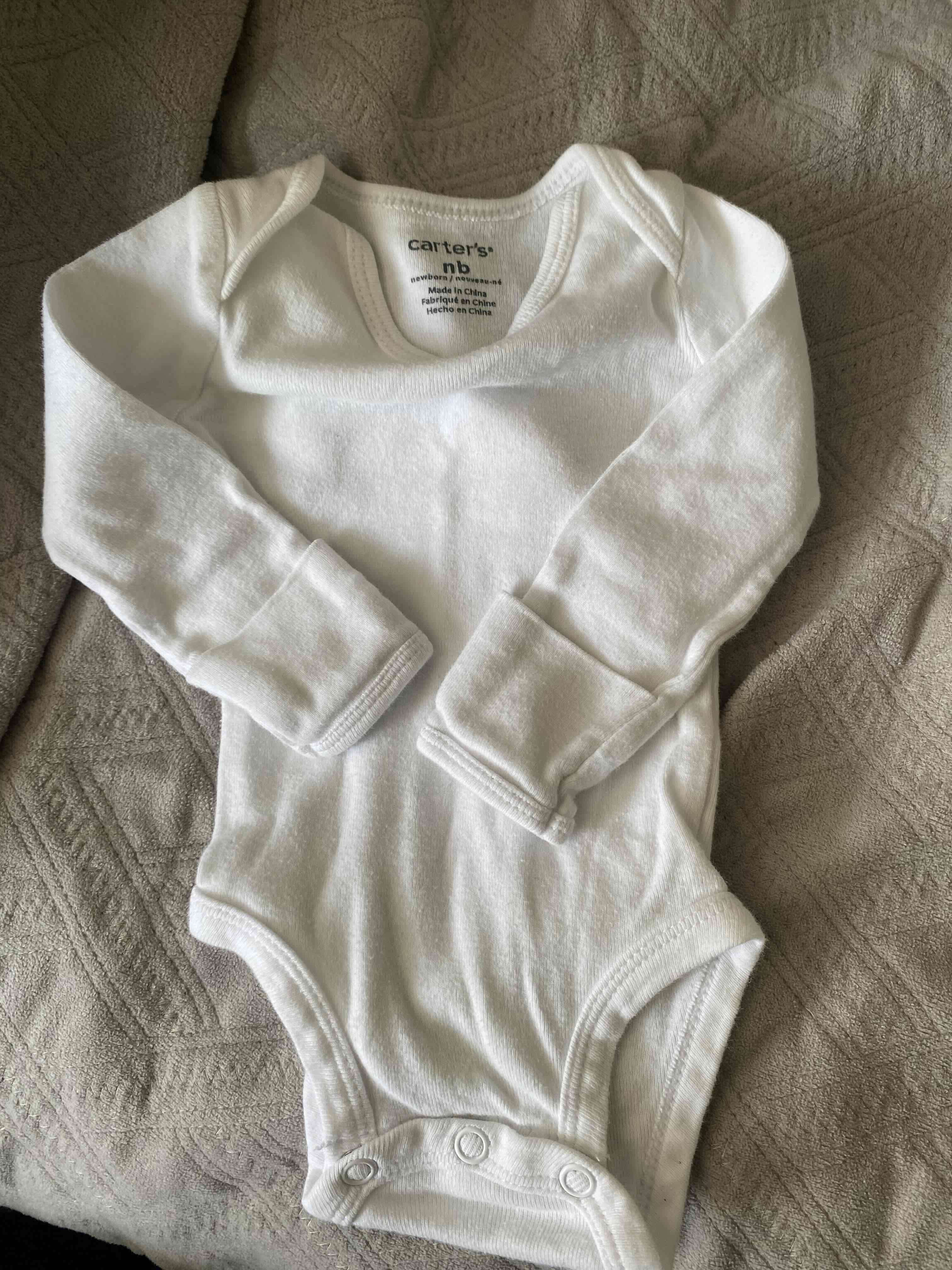 Pack de bodies blancos para bebé - miniatura 3