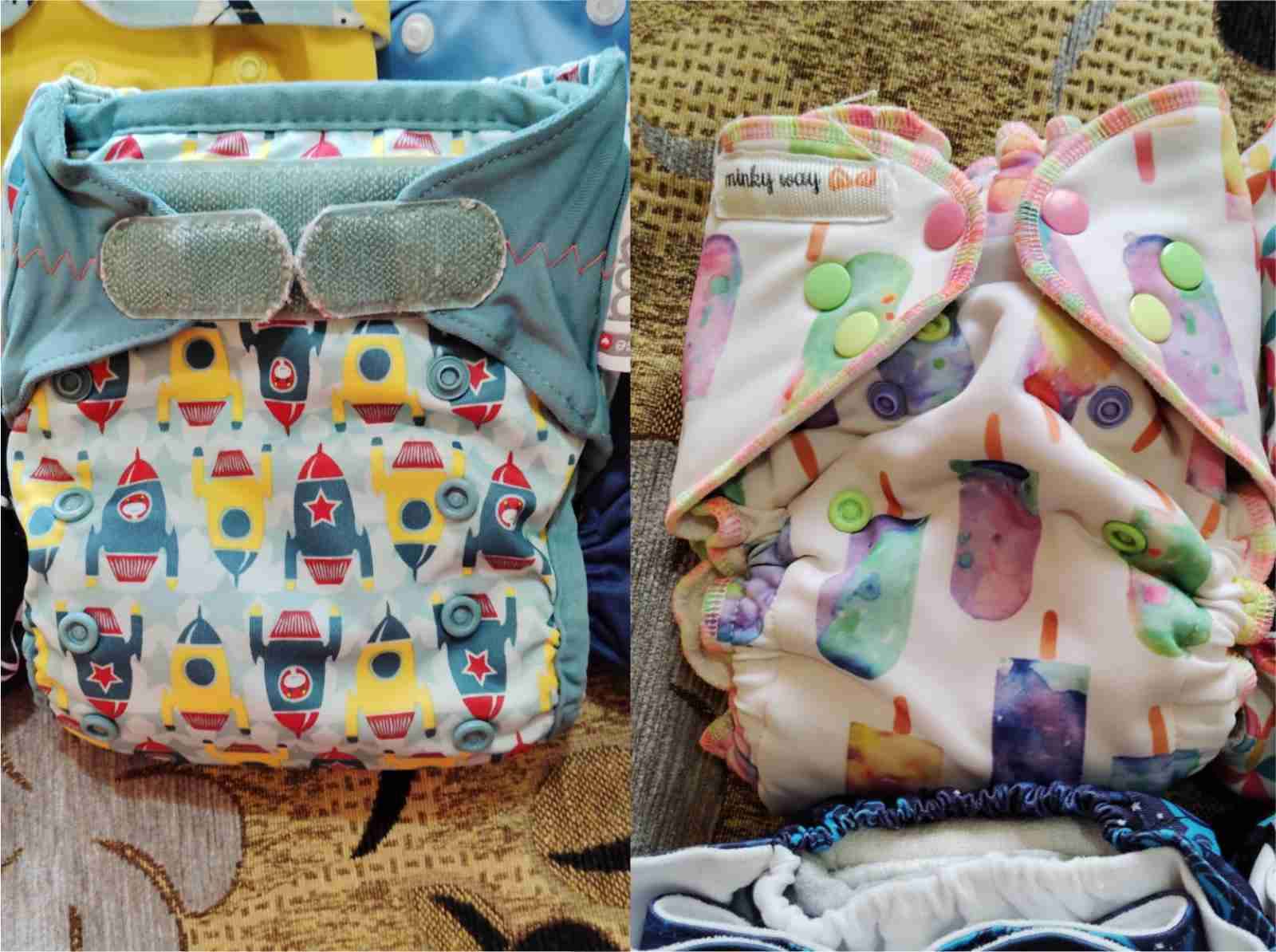 Lote 18 Pañales ecológicos de tela Usados - 2