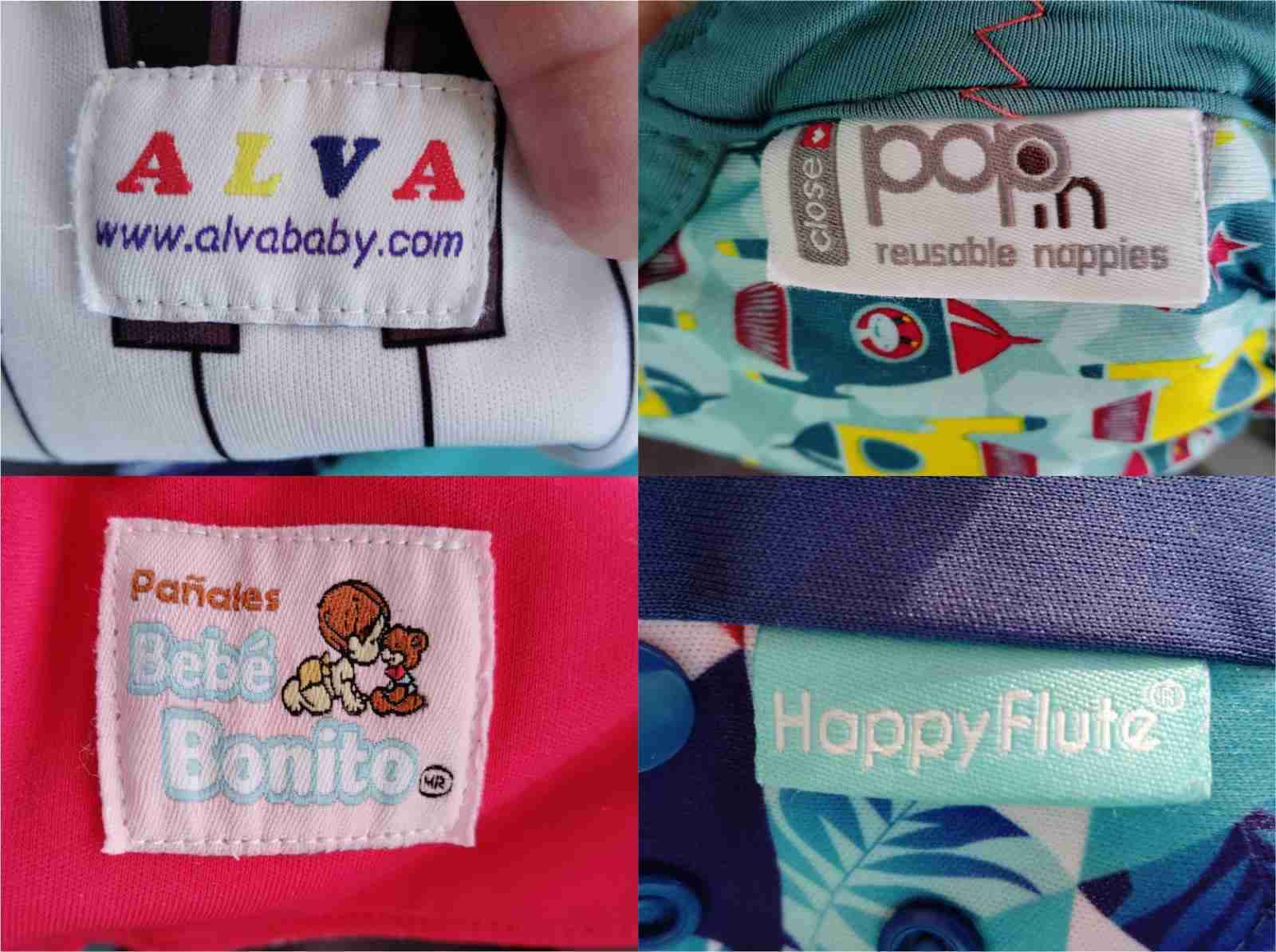 Lote 18 Pañales ecológicos de tela Usados - 4