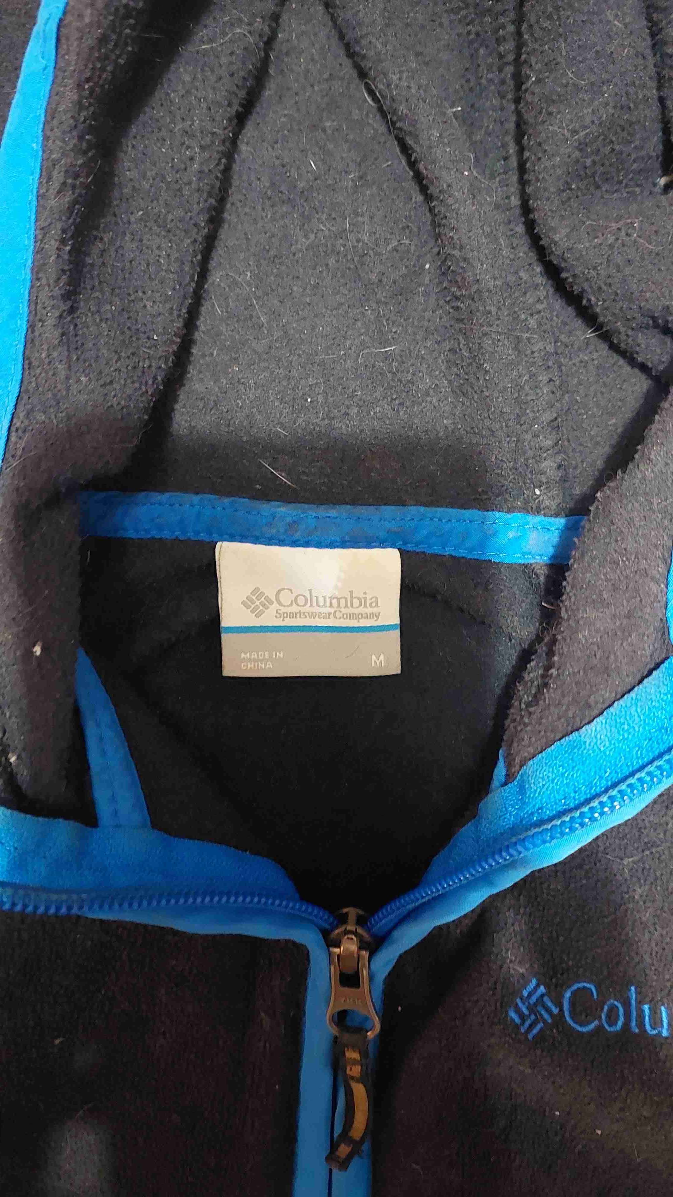 Polerón Columbia negro con azul - 2