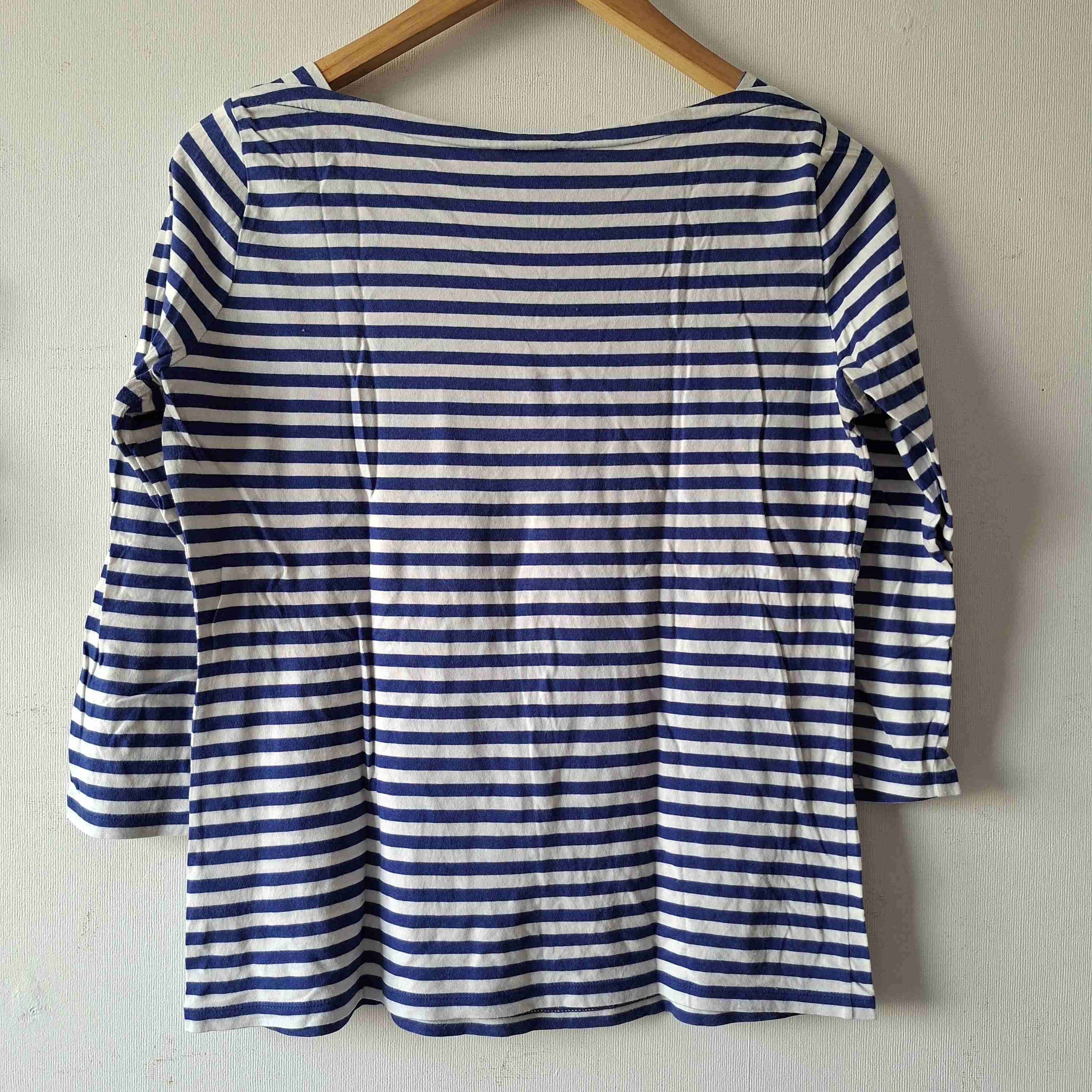 Polera a rayas azul y blanco - miniatura 3