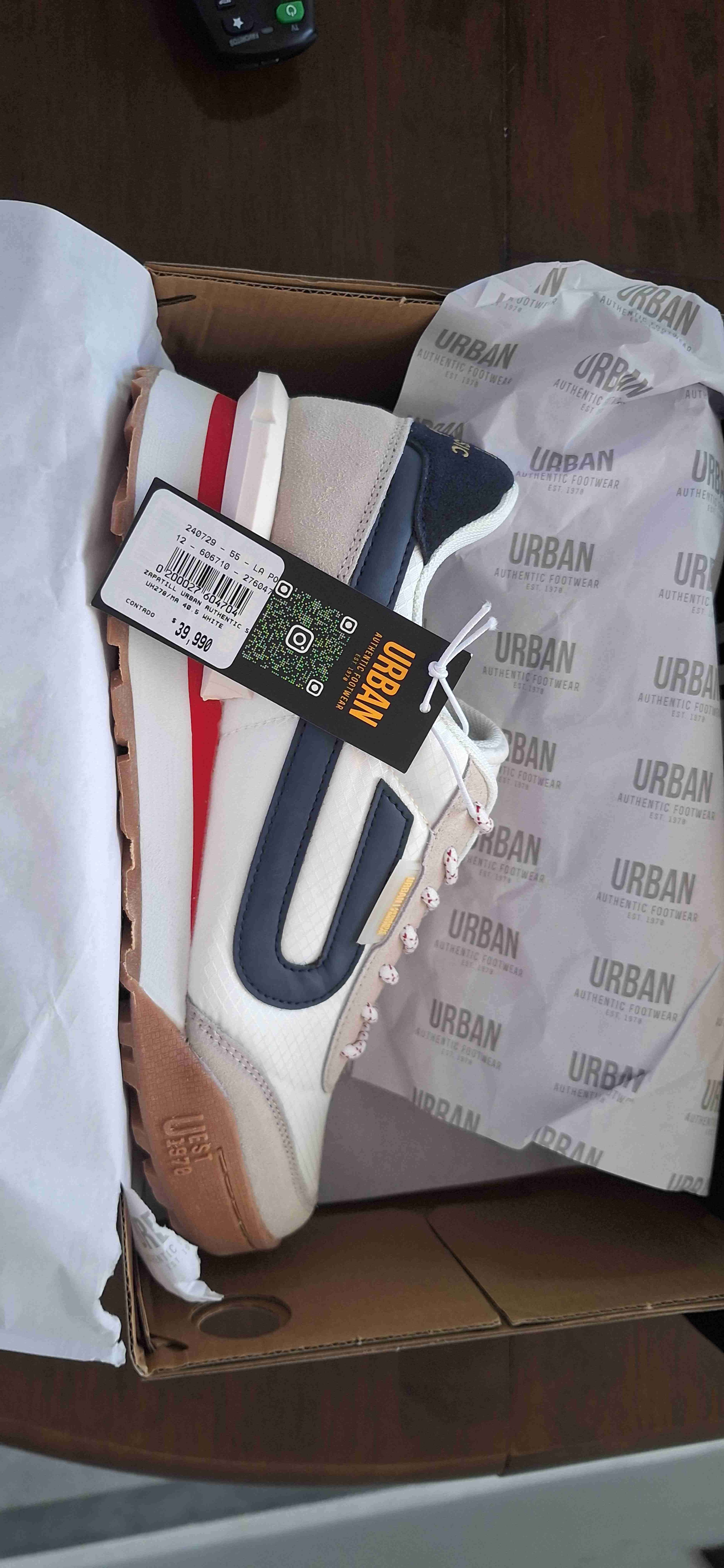 Zapatillas Urban blancas y azules