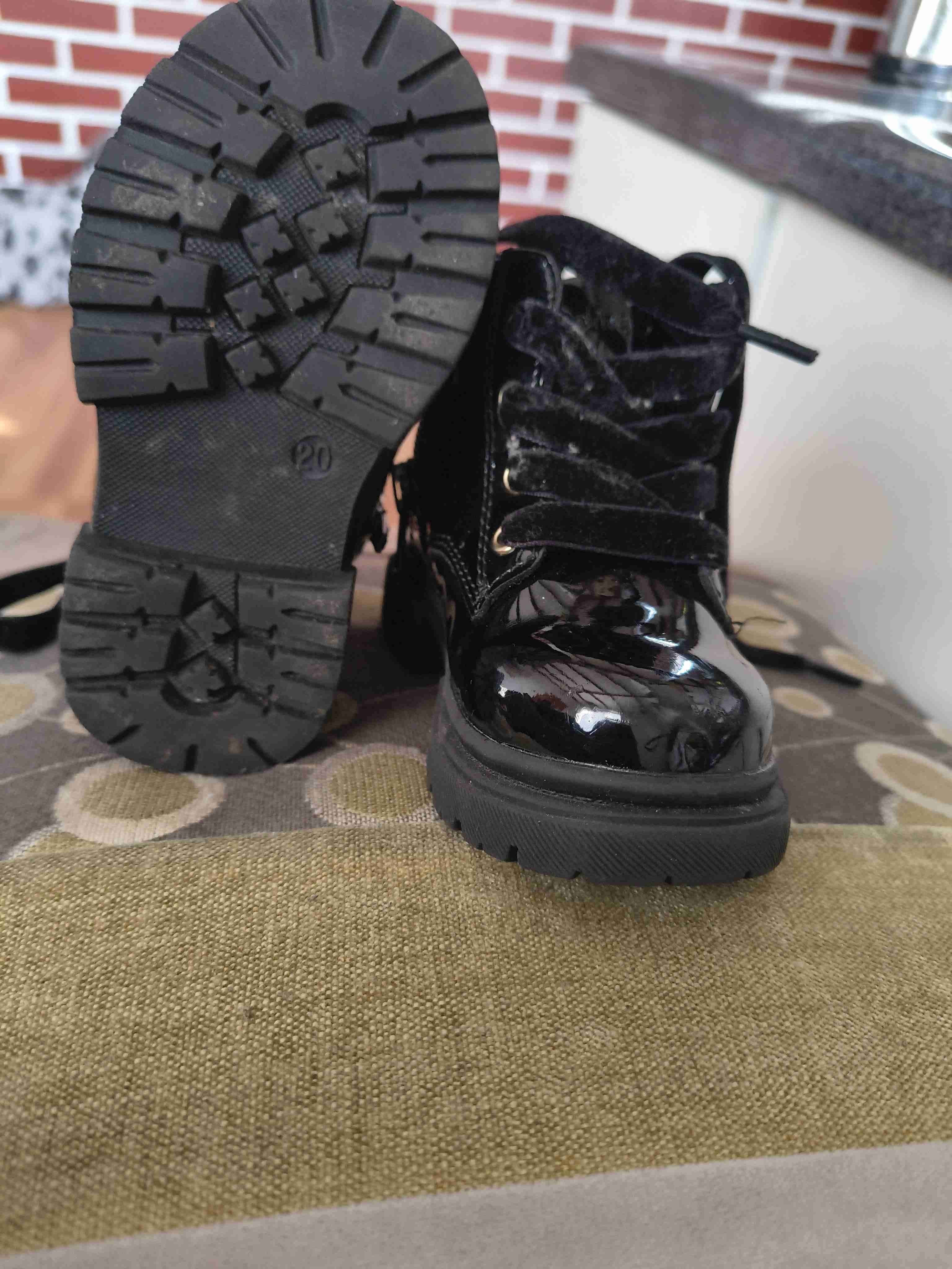 Botines negros de charol para niños - miniatura 2