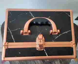 Maletín de maquillaje negro mármol - 2