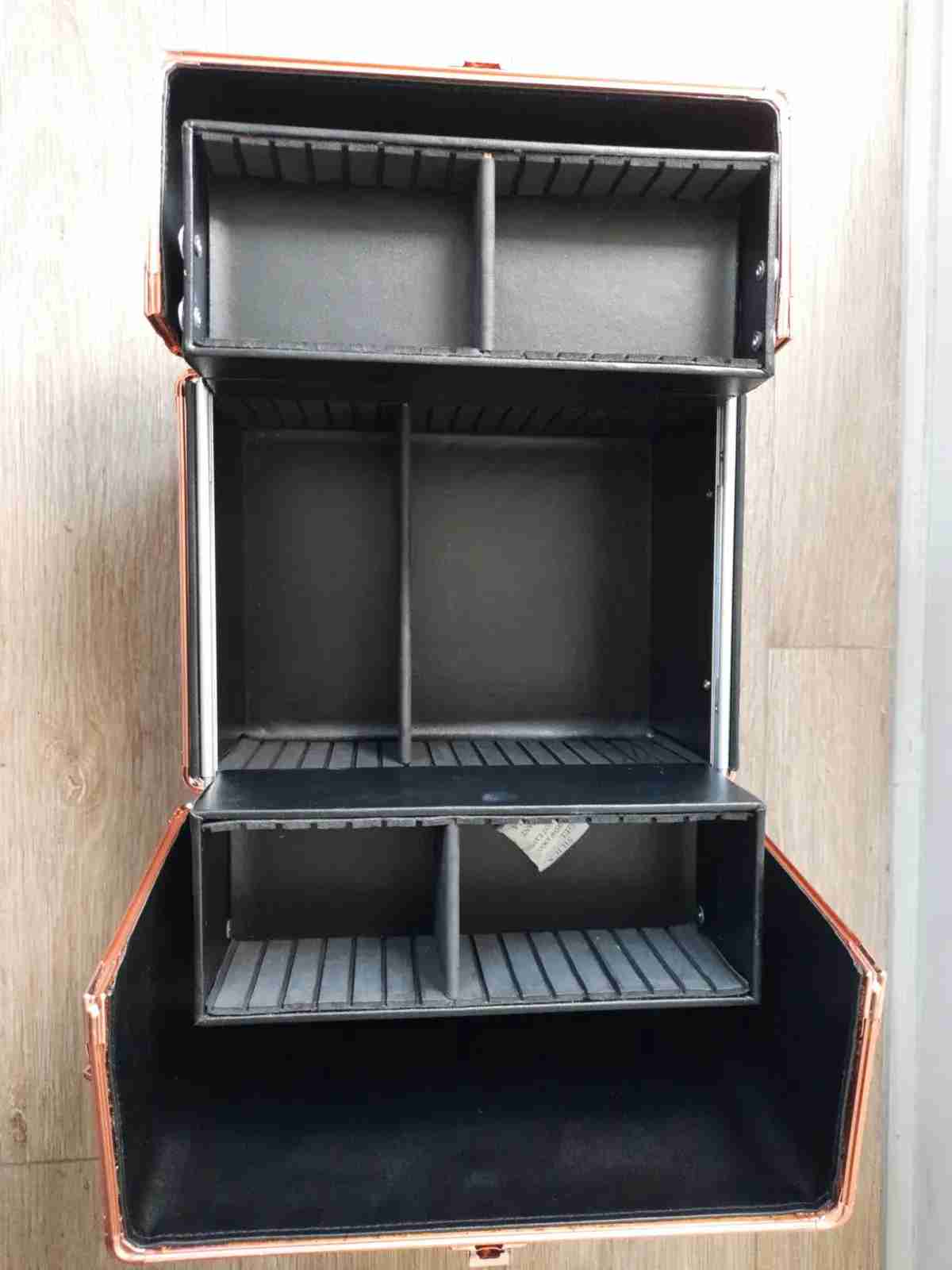 Maletín de maquillaje negro mármol - 3