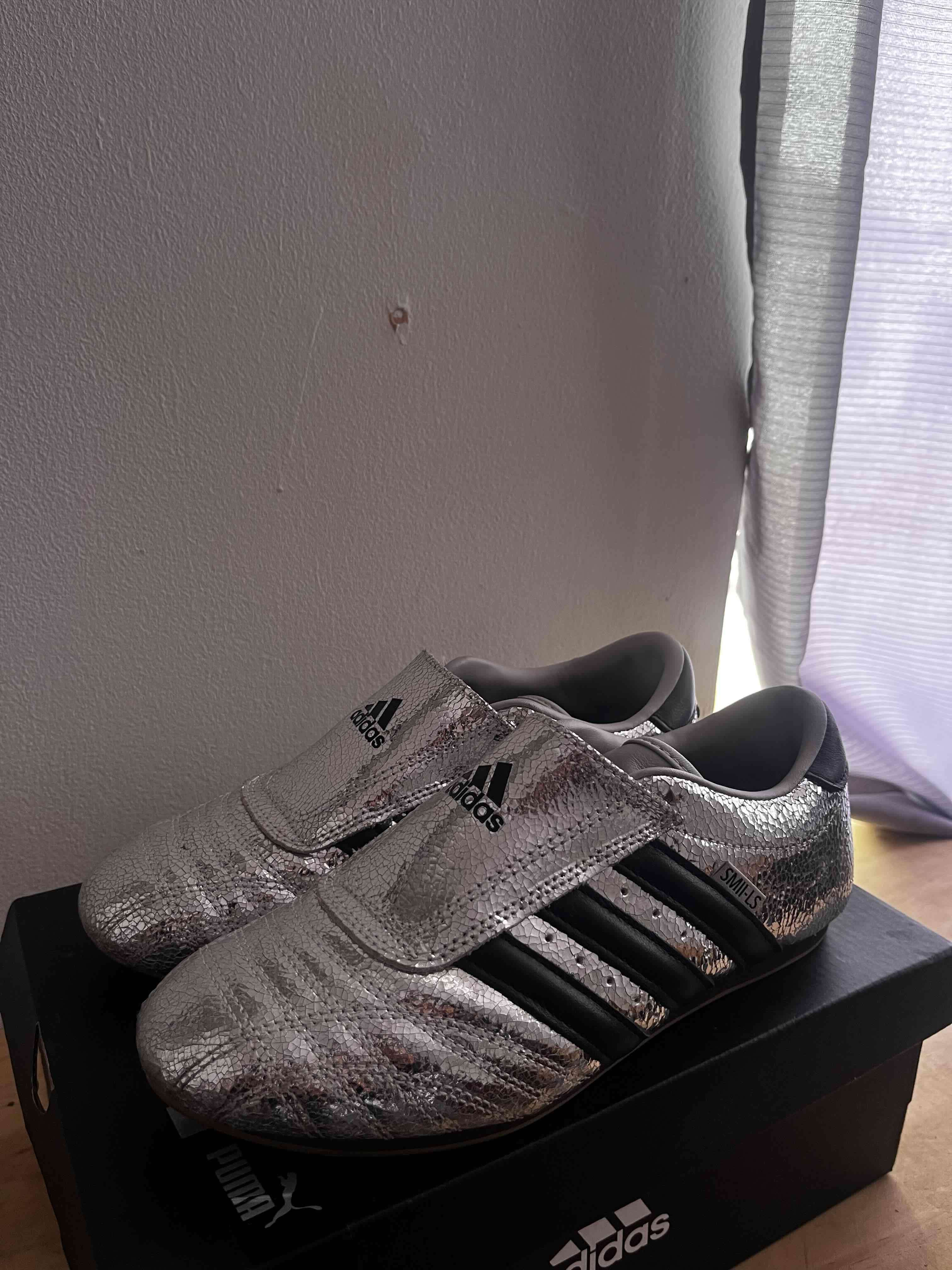 Zapatillas plateadas Adidas taekowondo - miniatura 2