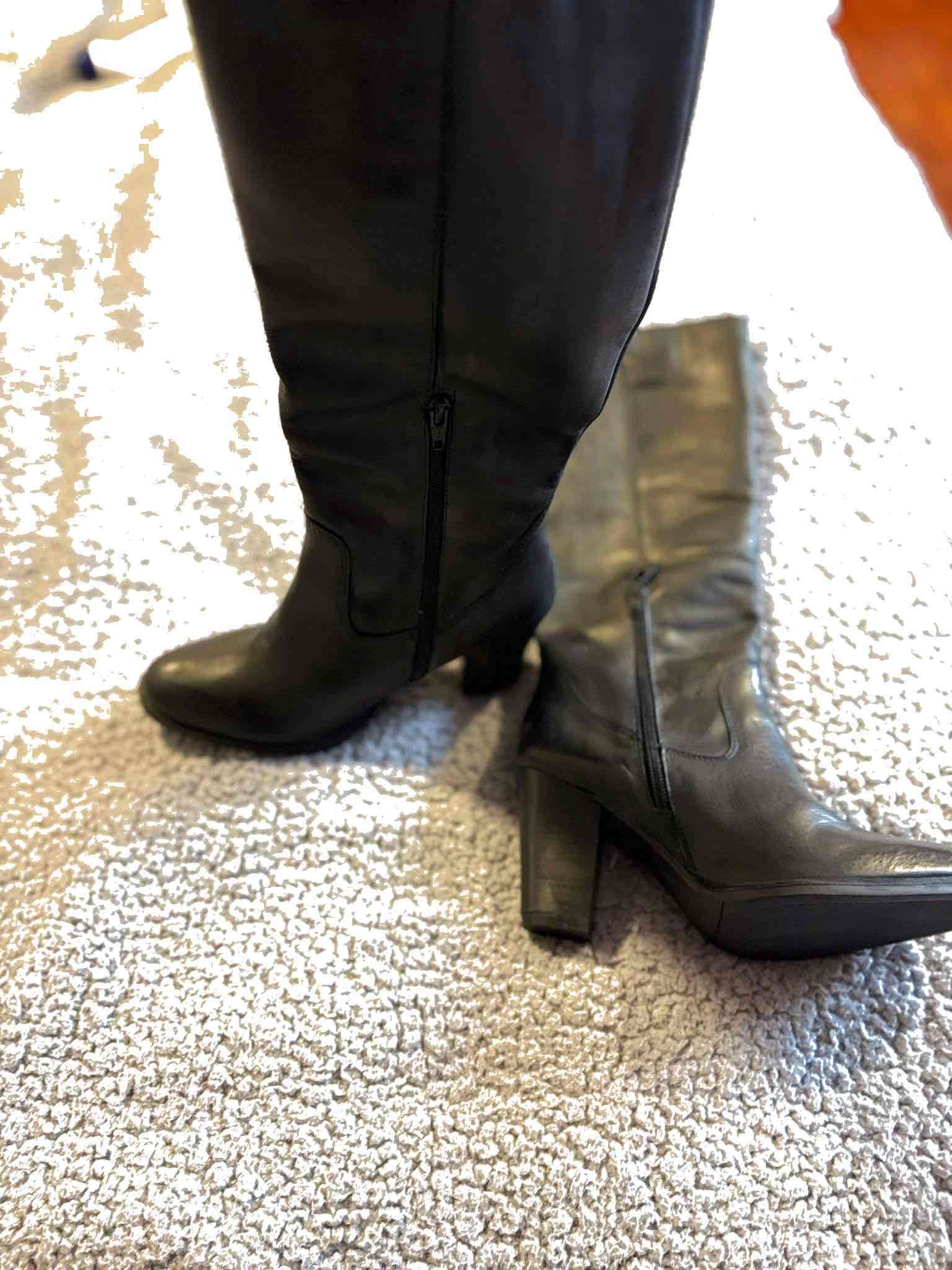 Zapatos negros de tacón bajo. 35. - 3