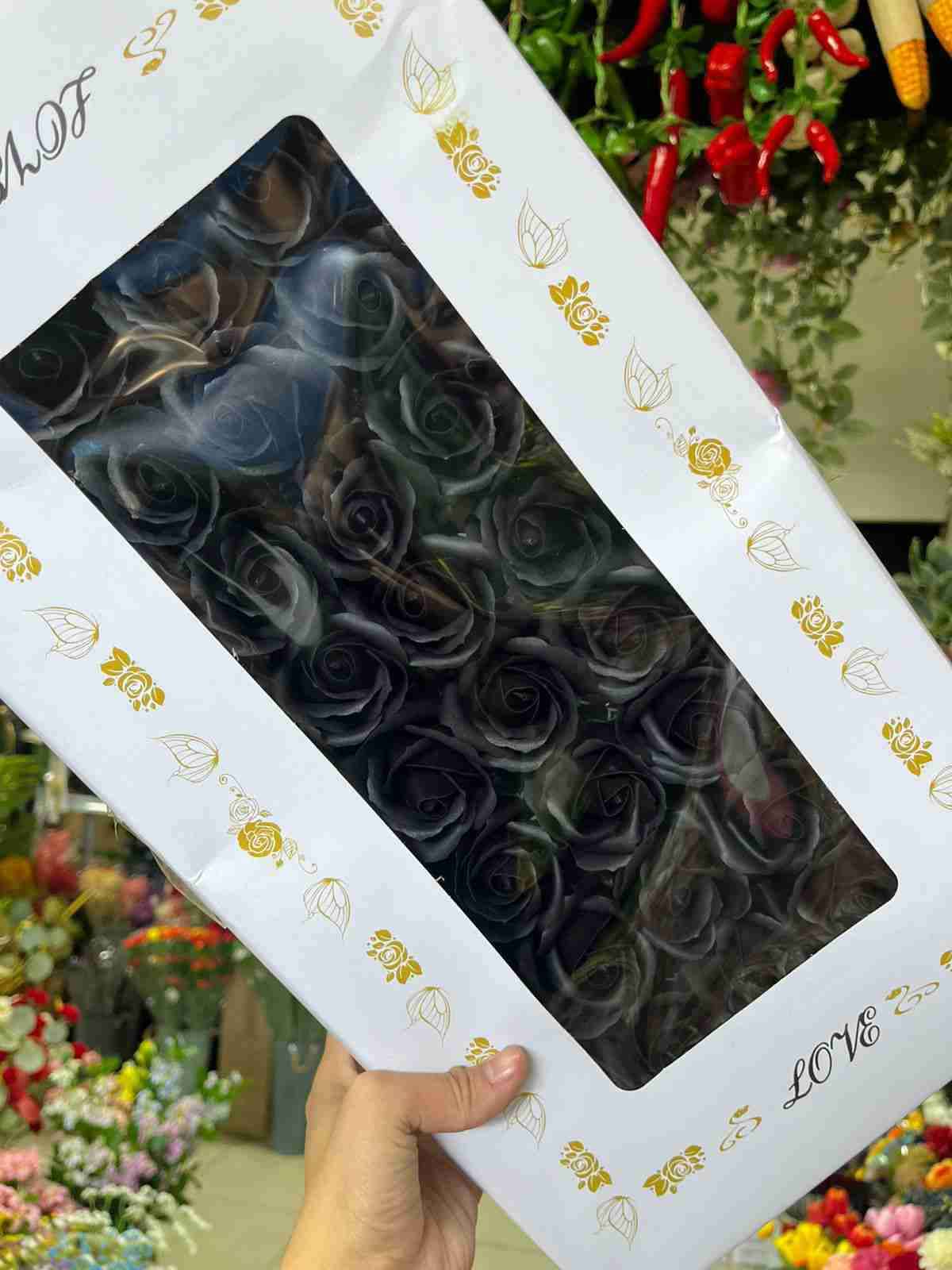 Cajas de rosas artificiales de jabón - miniatura 2