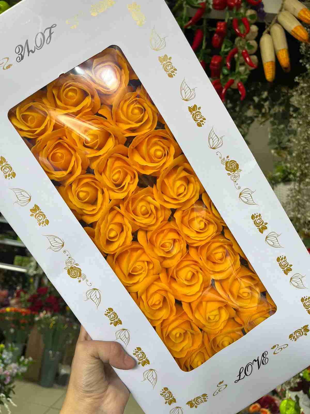 Cajas de rosas artificiales de jabón - miniatura 3