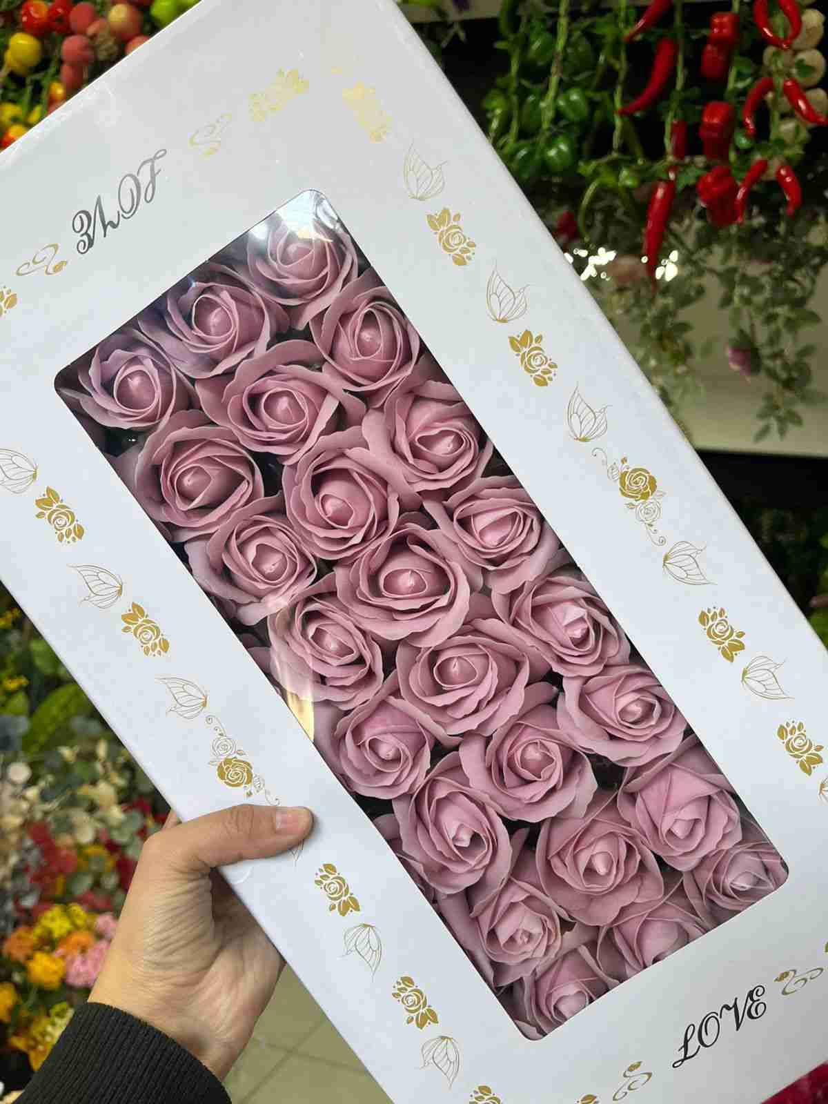 Cajas de rosas artificiales de jabón - miniatura 4